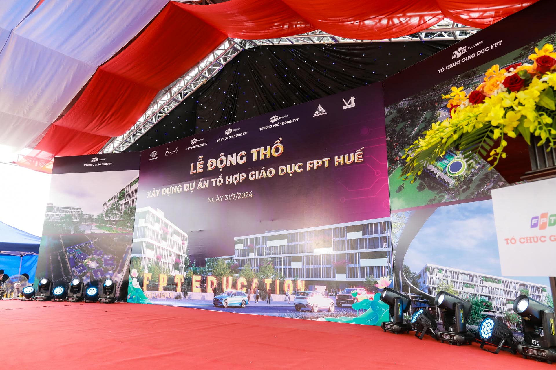 FPT Edu tổ chức Lễ động thổ xây dựng dự án Tổ hợp giáo dục FPT Huế | FPT Schools