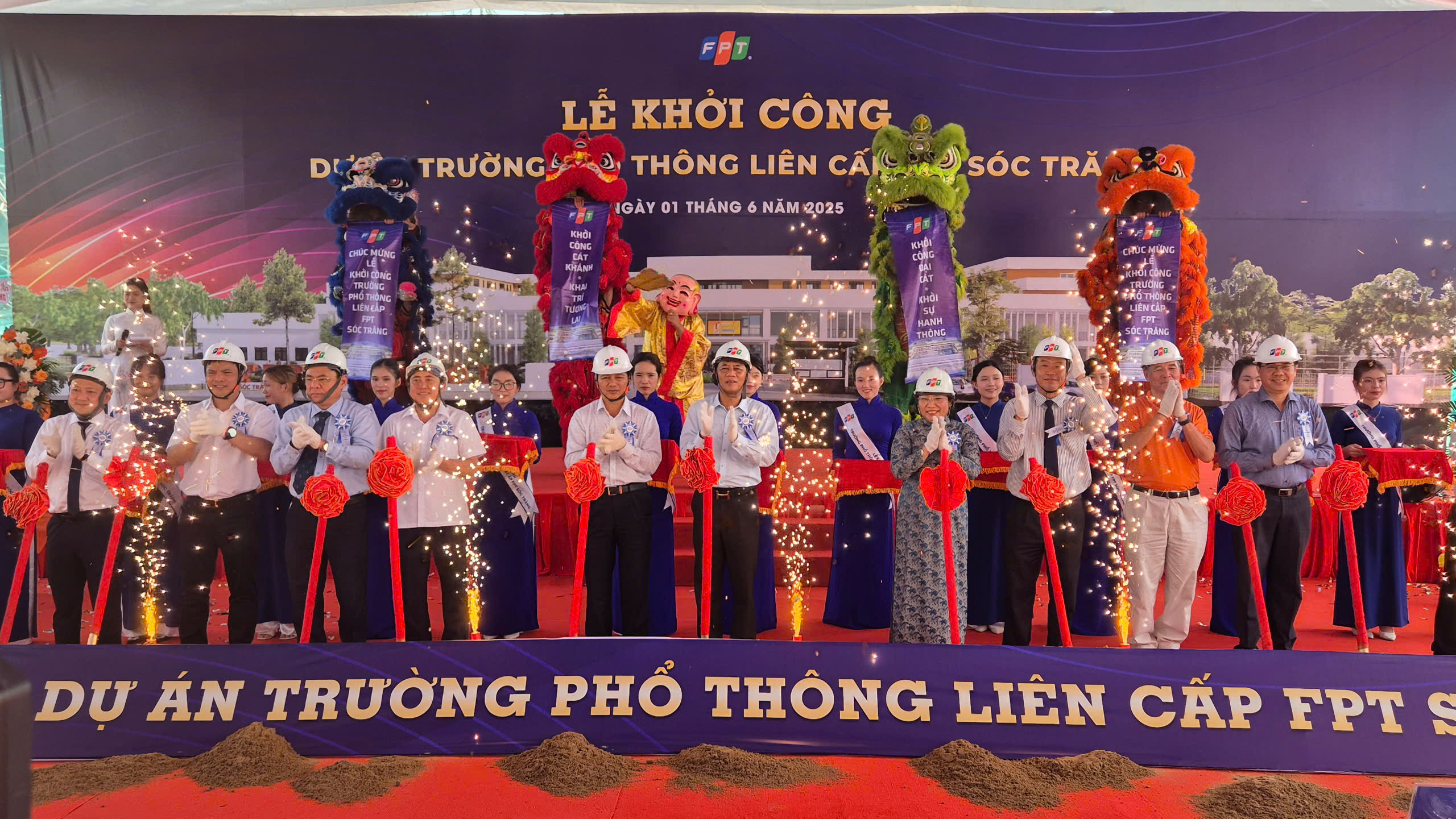 Lễ Khởi Công Trường Phổ thông Liên cấp FPT Sóc Trăng – Bước Tiến Mới Cho Nền Giáo Dục Sóc Trăng - FPT Education Lễ Khởi Công Trường Phổ thông Liên cấp FPT Sóc Trăng – Bước Tiến Mới Cho Nền Giáo Dục Sóc Trăng | FPT Schools