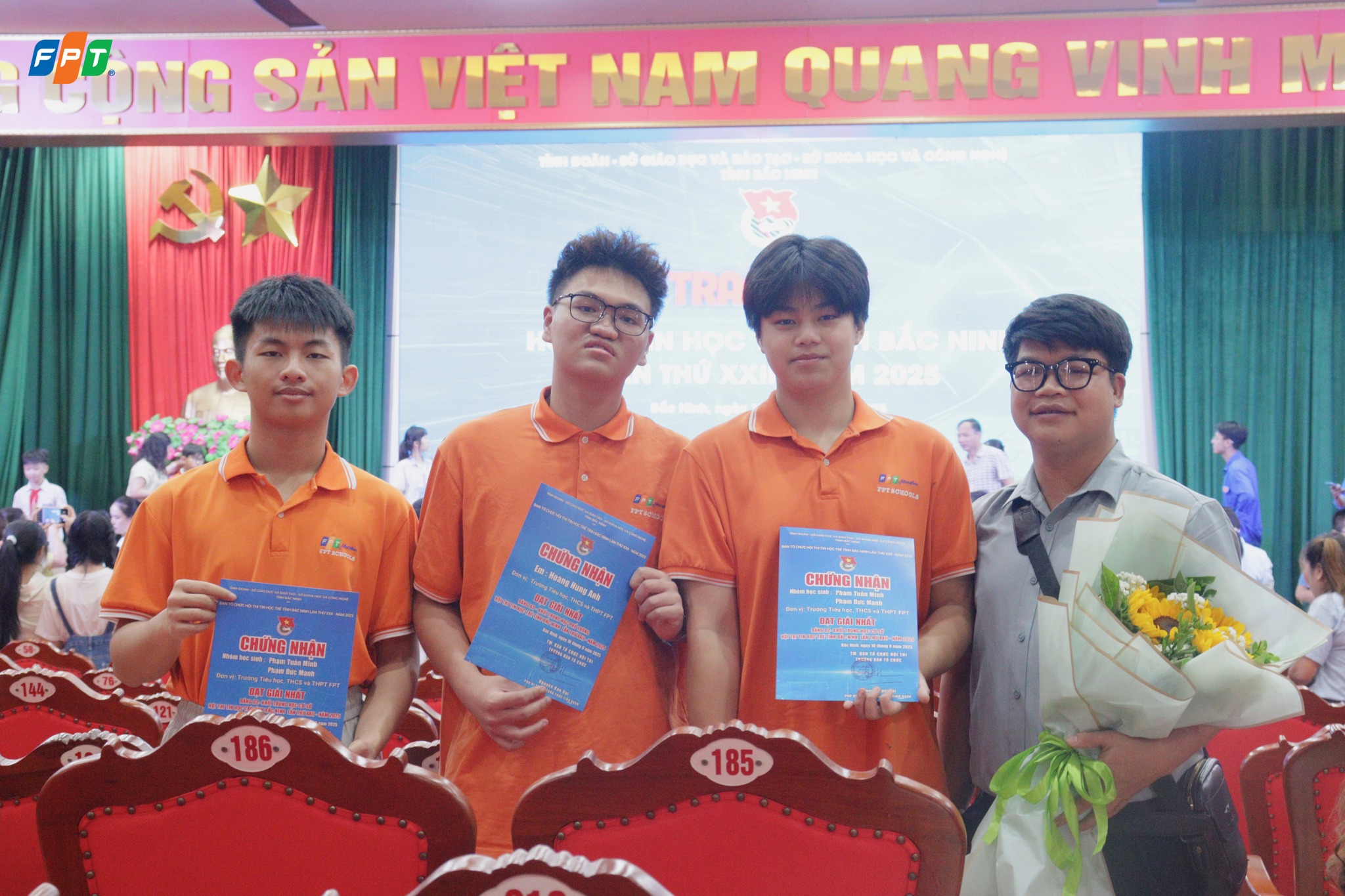 FPT School Bắc Ninh giành cú đúp Giải Nhất tại Hội thi Tin học trẻ tỉnh Bắc Ninh 2025