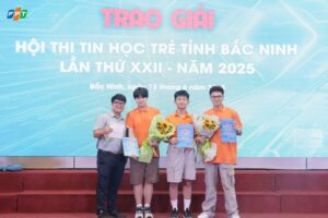 FPT School Bắc Ninh giành cú đúp Giải Nhất tại Hội thi Tin học trẻ tỉnh Bắc Ninh 2025 - FPT Education FPT School Bắc Ninh giành cú đúp Giải Nhất tại Hội thi Tin học trẻ tỉnh Bắc Ninh 2025