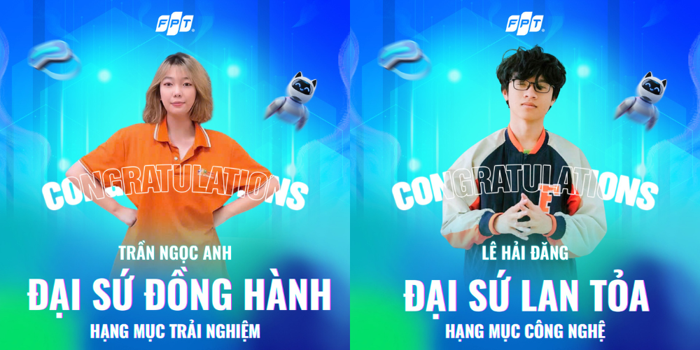 CHÚC MỪNG 10 GƯƠNG MẶT XUẤT SẮC TRỞ THÀNH ĐẠI SỨ FPT SCHOOLS 2025 