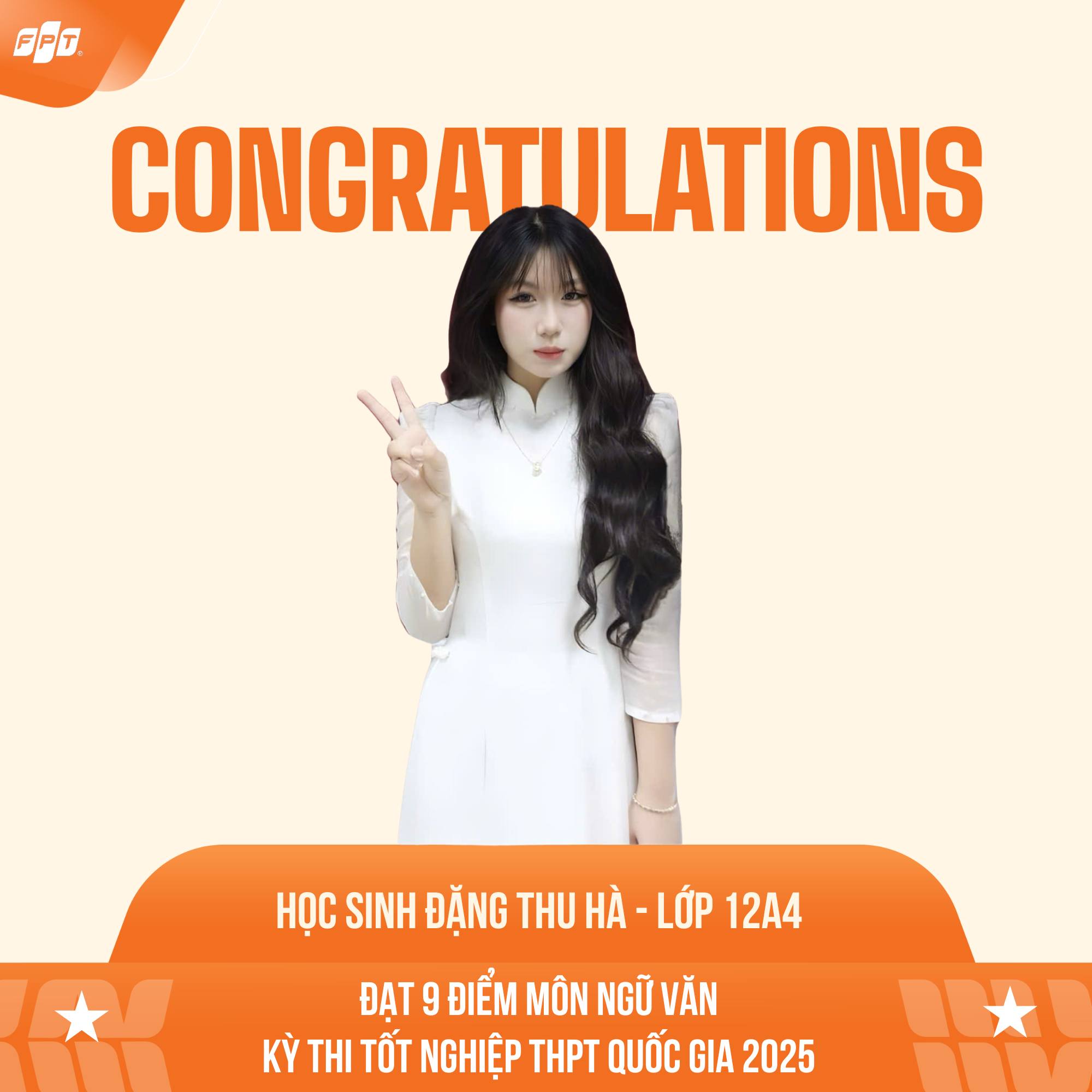 Các học sinh FPT School Hải Phòng đạt điểm cao nhất trong kỳ thi tốt nghiệp THPT Quốc Gia 2025