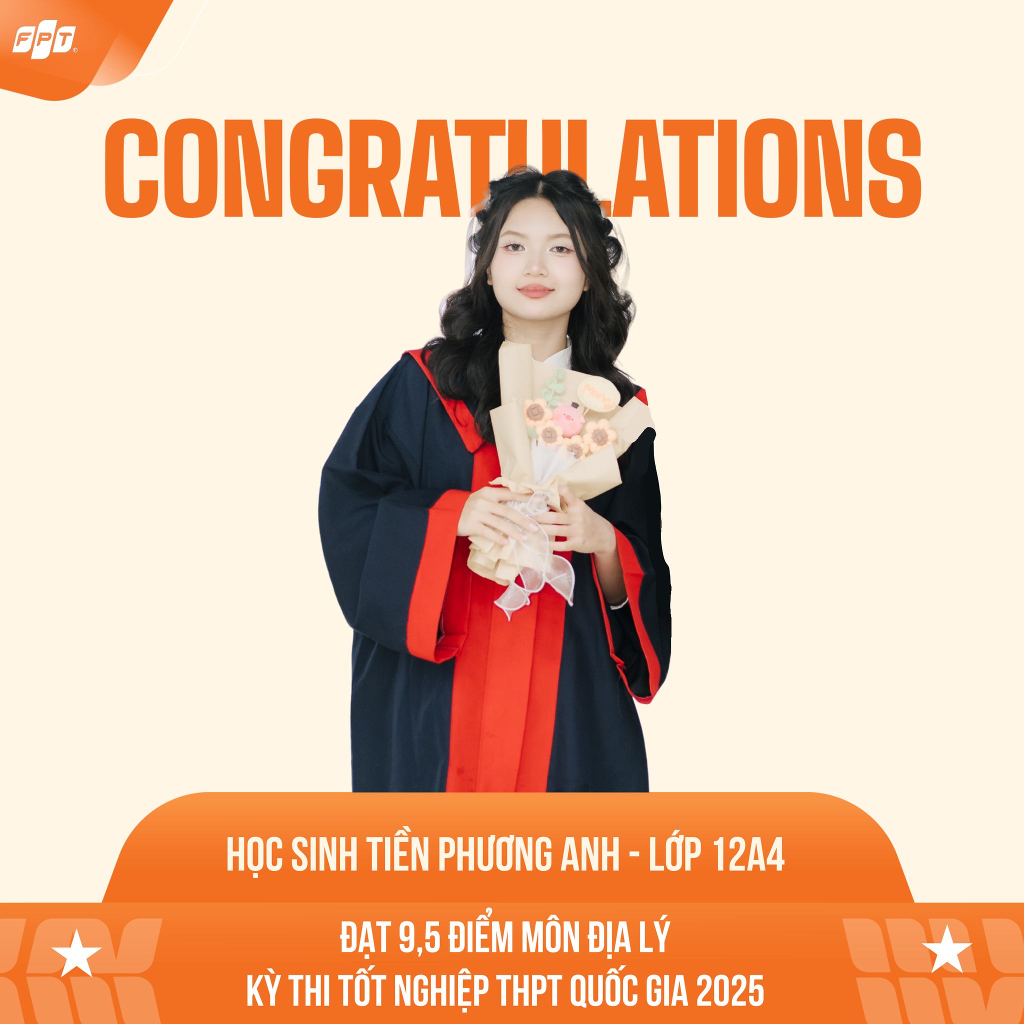 Các học sinh FPT School Hải Phòng đạt điểm cao nhất trong kỳ thi tốt nghiệp THPT Quốc Gia 2025