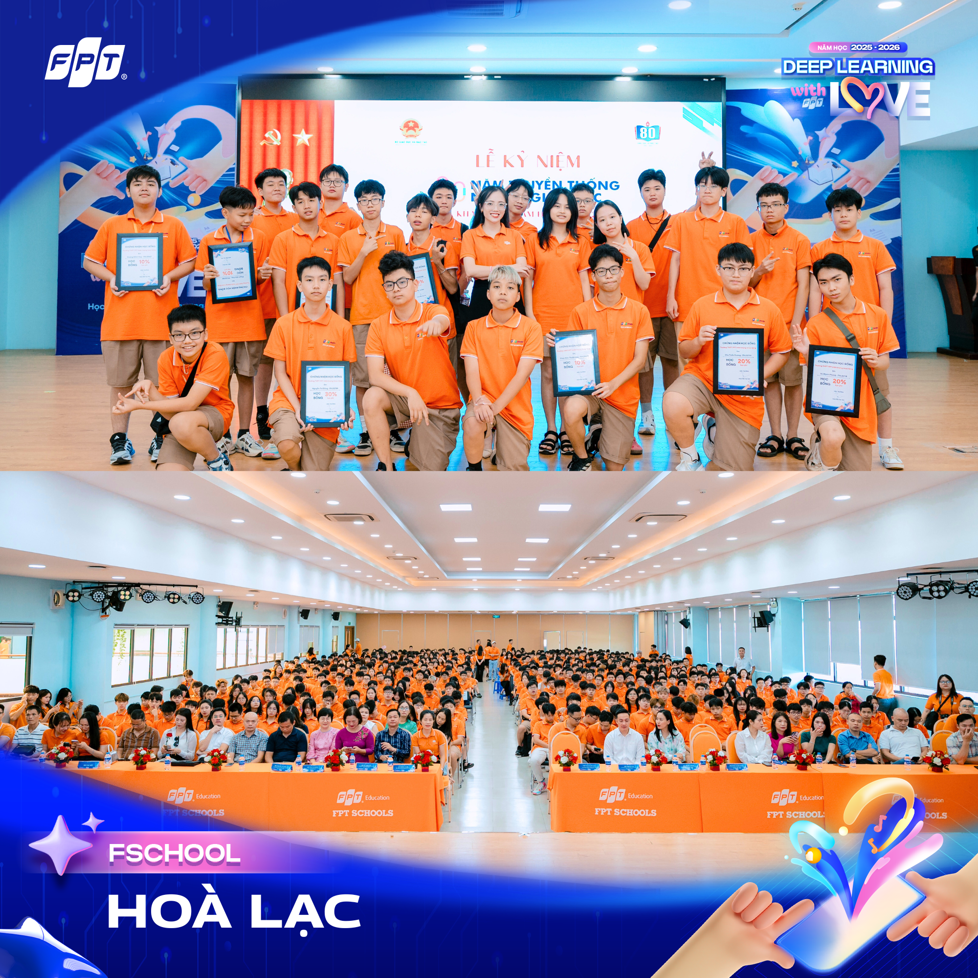 FSCHOOLS 3 MIỀN RỘN RÀNG KHAI GIẢNG VỚI CHỦ ĐỀ “DEEP LEARNING WITH LOVE – HỌC SÂU SẮC ĐỂ YÊU THƯƠNG”  | FPT Schools