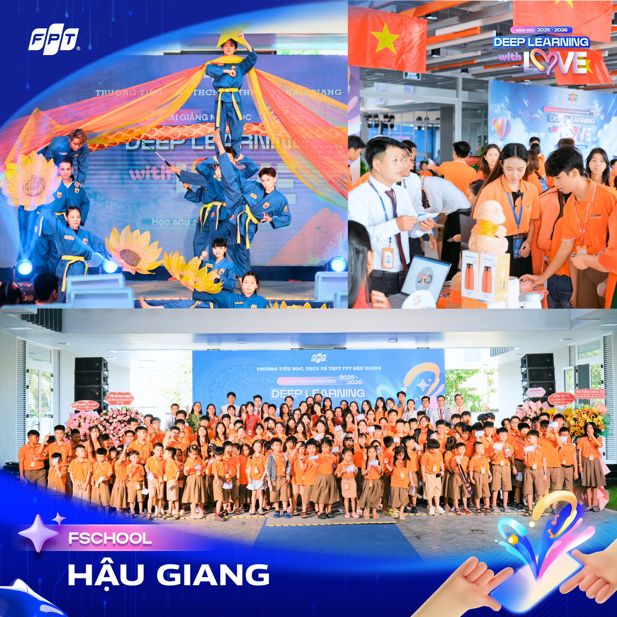 FSCHOOLS 3 MIỀN RỘN RÀNG KHAI GIẢNG VỚI CHỦ ĐỀ “DEEP LEARNING WITH LOVE – HỌC SÂU SẮC ĐỂ YÊU THƯƠNG”  | FPT Schools