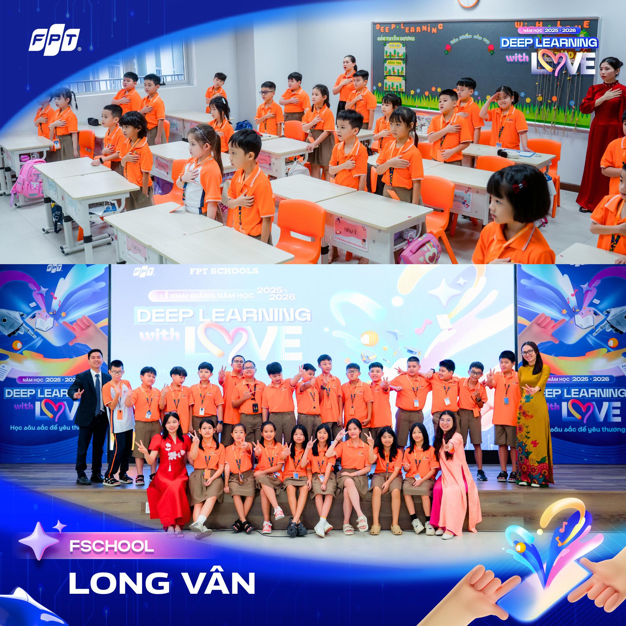 FSCHOOLS 3 MIỀN RỘN RÀNG KHAI GIẢNG VỚI CHỦ ĐỀ “DEEP LEARNING WITH LOVE – HỌC SÂU SẮC ĐỂ YÊU THƯƠNG”  | FPT Schools