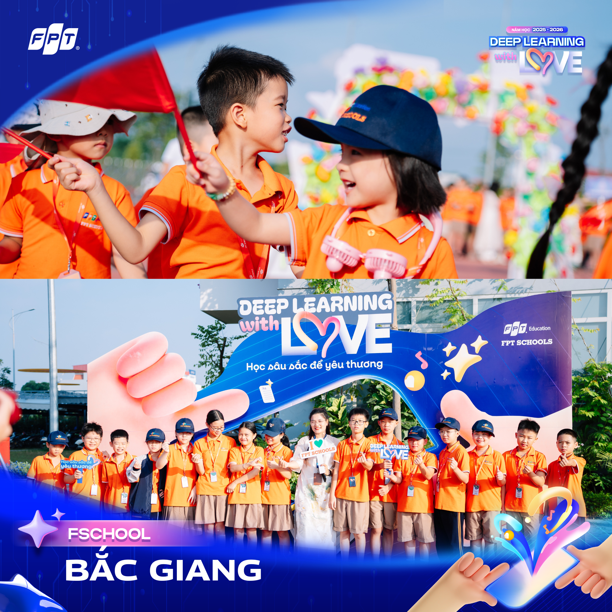 FSCHOOLS 3 MIỀN RỘN RÀNG KHAI GIẢNG VỚI CHỦ ĐỀ “DEEP LEARNING WITH LOVE – HỌC SÂU SẮC ĐỂ YÊU THƯƠNG”  | FPT Schools