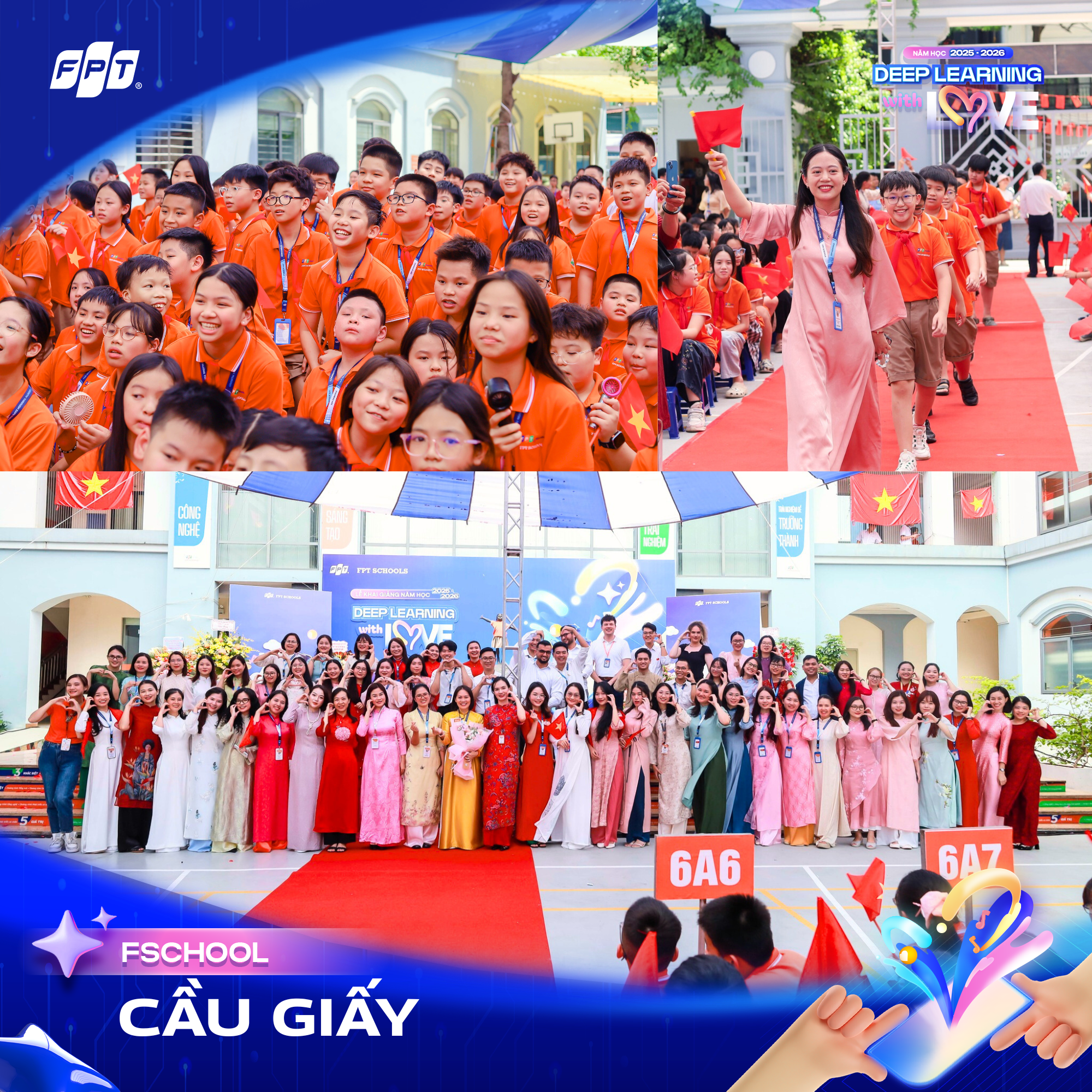 FSCHOOLS 3 MIỀN RỘN RÀNG KHAI GIẢNG VỚI CHỦ ĐỀ “DEEP LEARNING WITH LOVE – HỌC SÂU SẮC ĐỂ YÊU THƯƠNG”  | FPT Schools