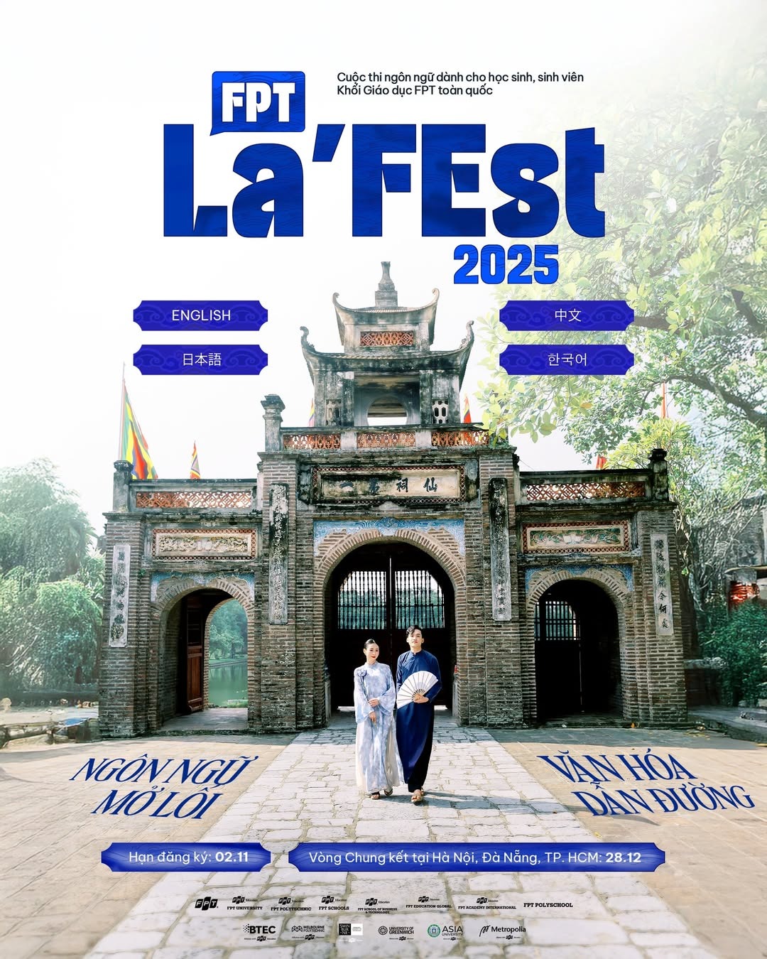 FPT La’FEst 2025 chính thức khởi động: Lễ hội ngôn ngữ dành riêng cho học sinh, sinh viên khối giáo dục FPT - FPT Education  FPT La’FEst 2025 chính thức khởi động: Lễ hội ngôn ngữ dành riêng cho học sinh, sinh viên khối giáo dục FPT