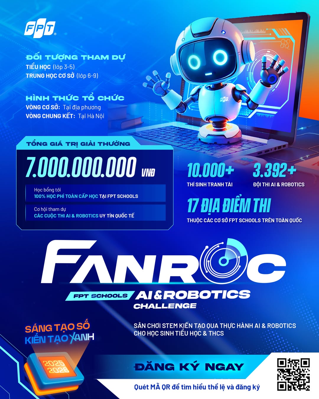 FPT Schools lần đầu tổ chức sân chơi AI & Robotics cho học sinh toàn quốc | FPT Schools