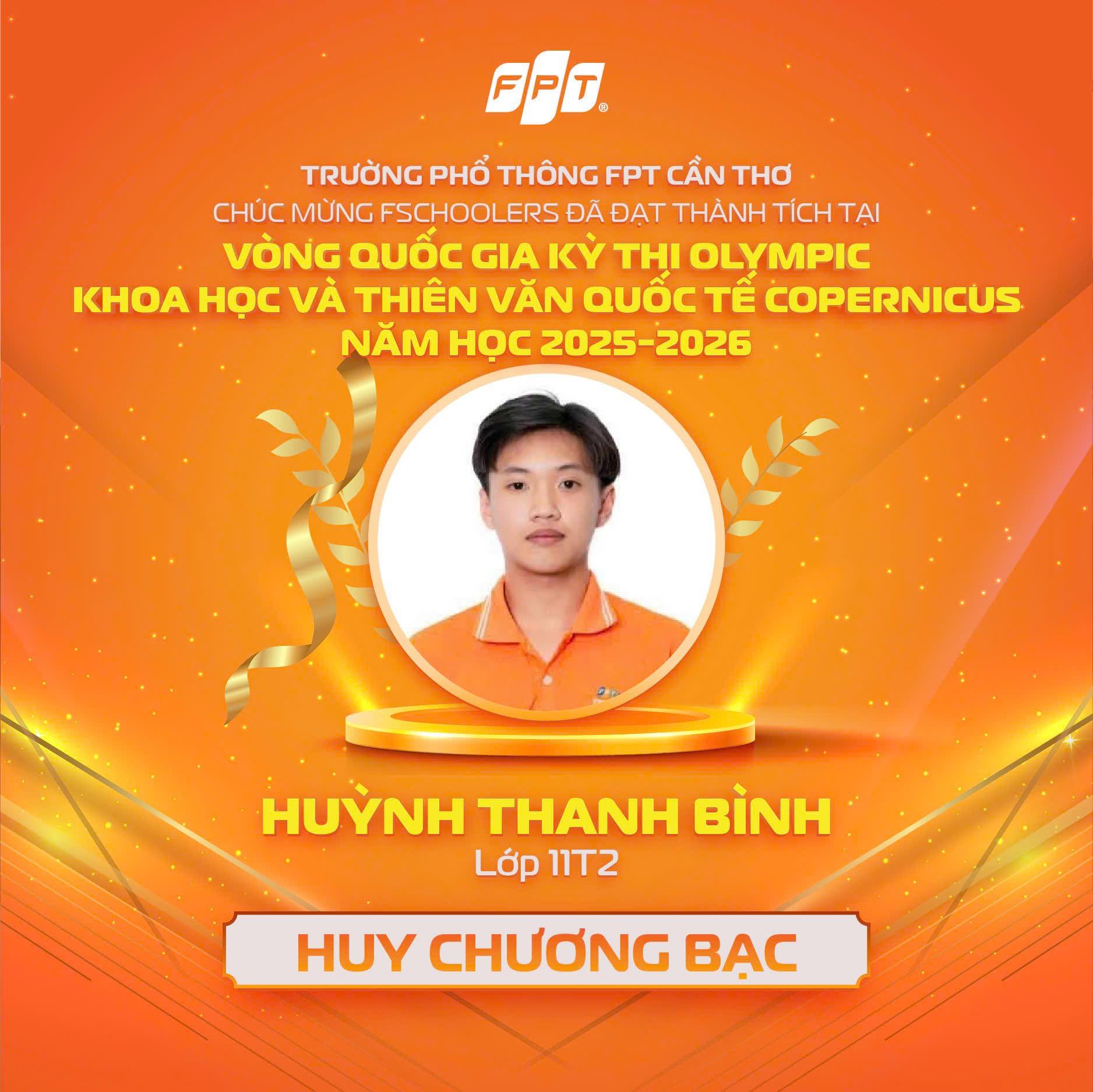 Trường THPT FPT Cần Thơ rực rỡ tại đấu trường khoa học quốc tế Copernicus 2025–2026