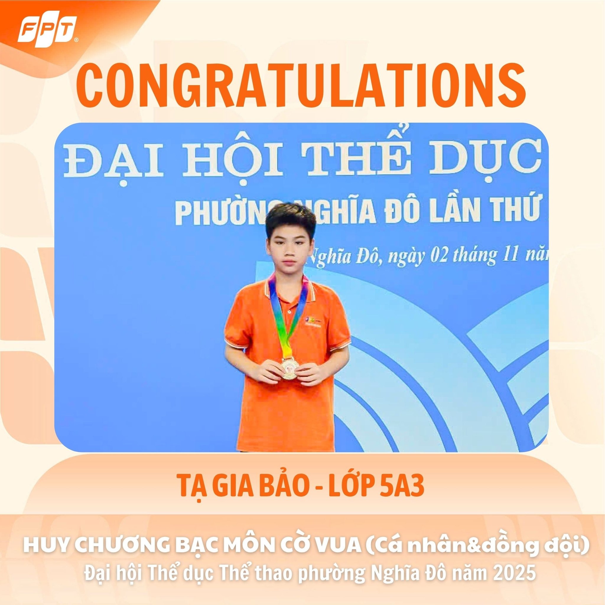 Thầy trò FPT School Cầu Giấy giành "cơn mưa huy chương" tại đại hội TDTT phường Nghĩa Đô - FPT Education Thầy trò FPT School Cầu Giấy giành "cơn mưa huy chương" tại đại hội TDTT phường Nghĩa Đô