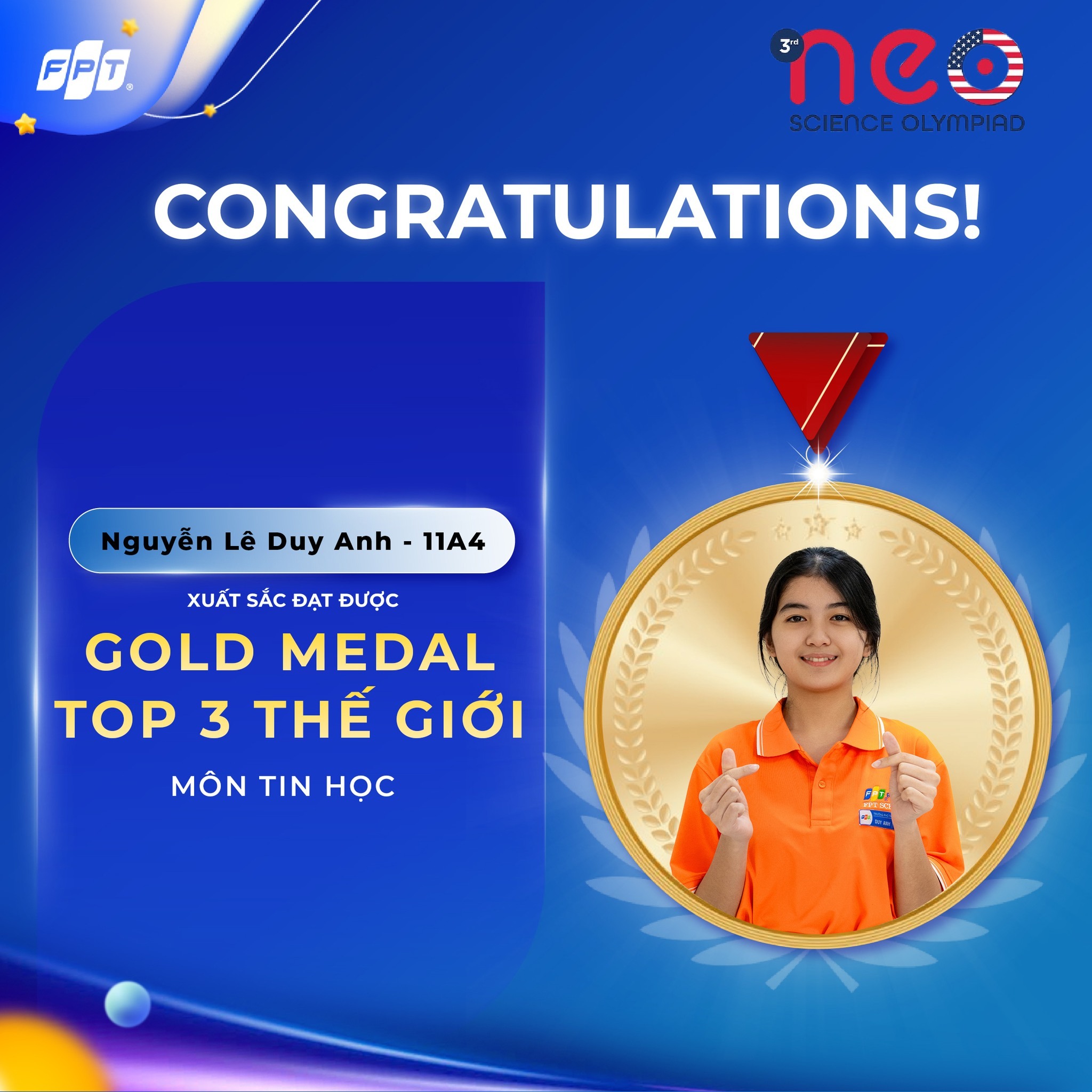 Học sinh FPT Schools tỏa sáng tại Olympic Khoa học NEO 2025–2026 - FPT Education Học sinh FPT Schools tỏa sáng tại Olympic Khoa học NEO 2025–2026