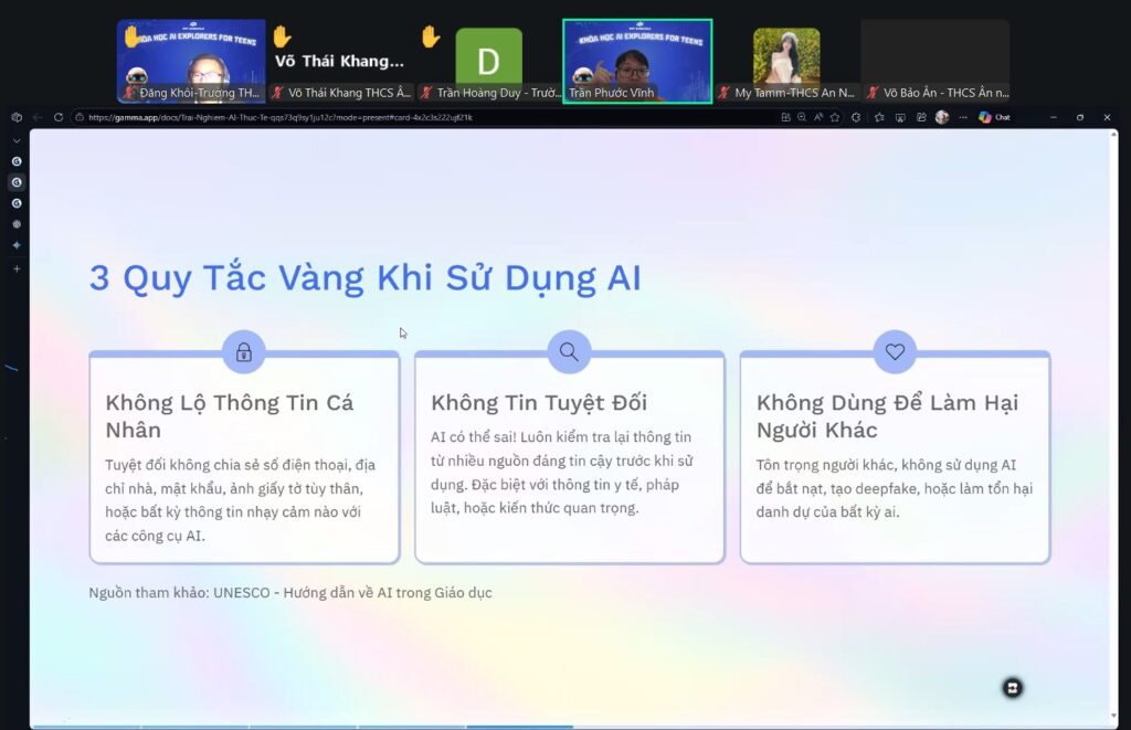 AI Explorers for Teens