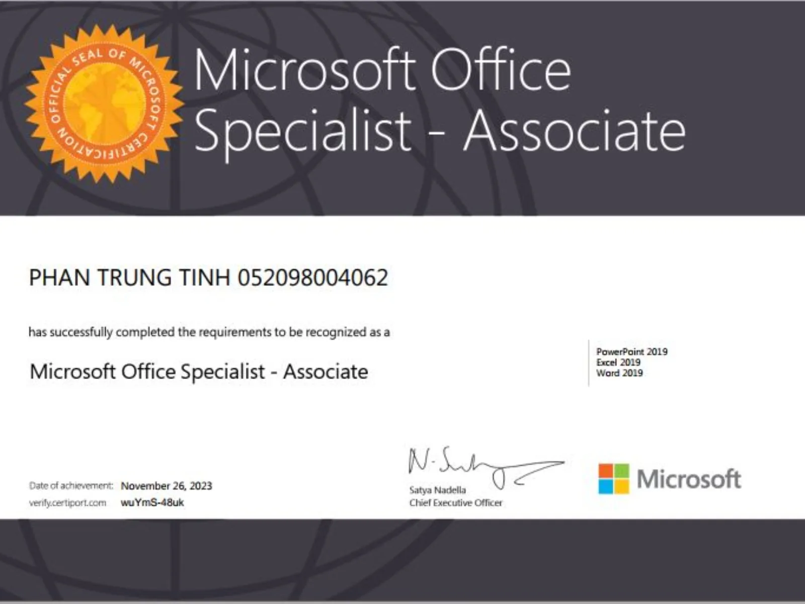 Bằng MOS Specialist là gì?