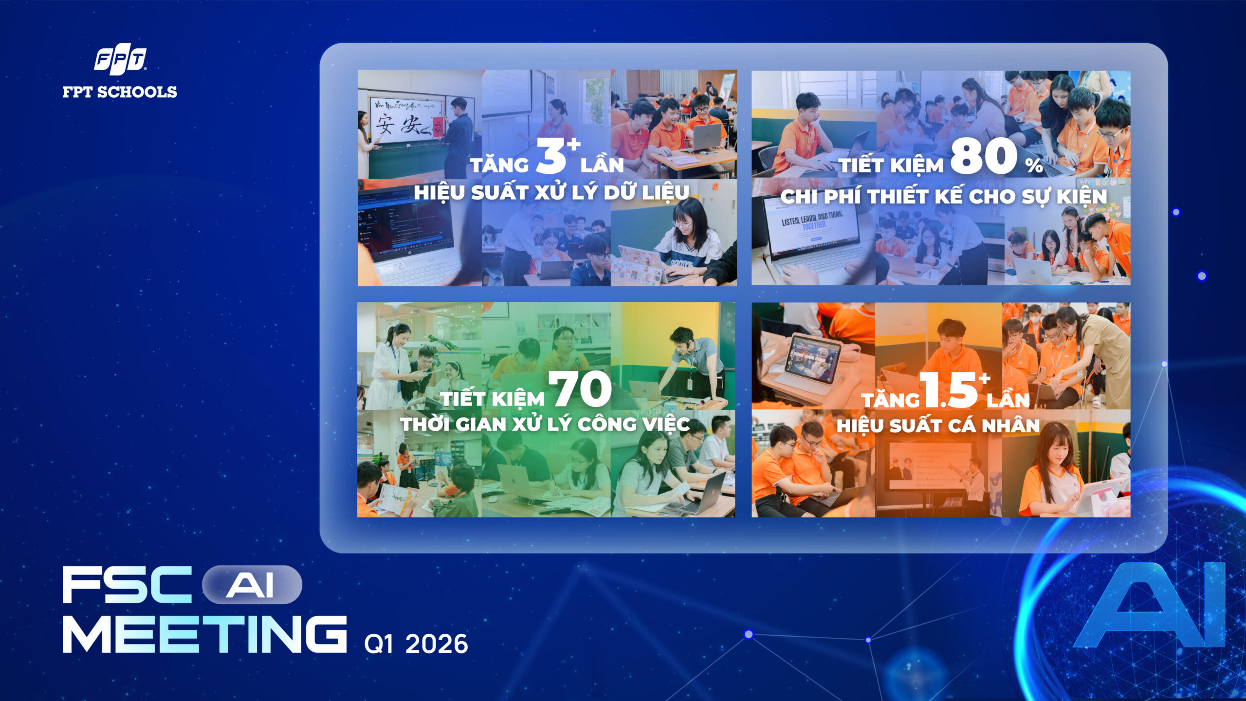 FPT Schools tối ưu vận hành và nâng cao chất lượng giáo dục bằng chiến lược AI FIRST | FPT Schools