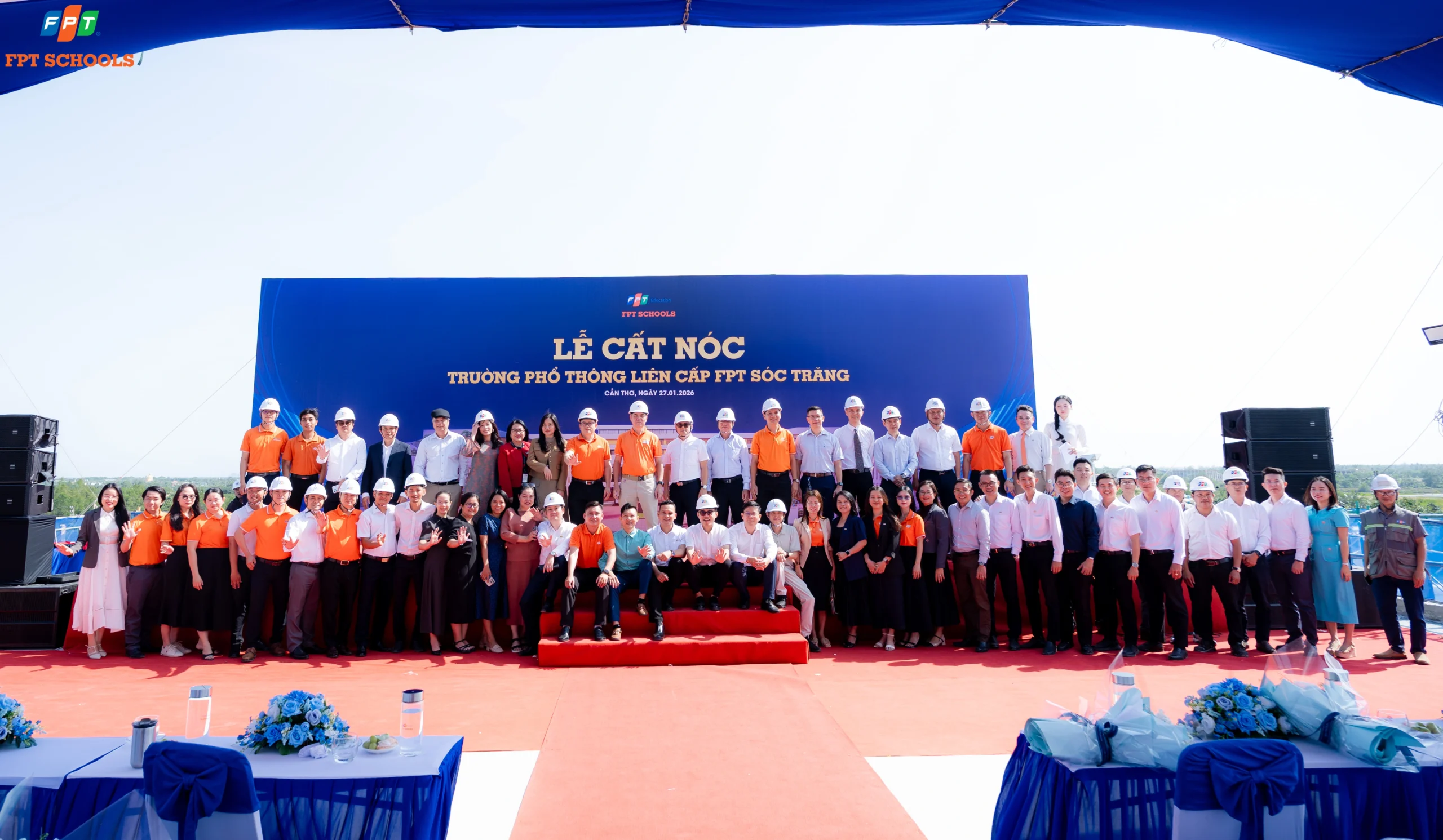 FPT cất nóc thêm công trình trường phổ thông liên cấp tại Cần Thơ | FPT Schools