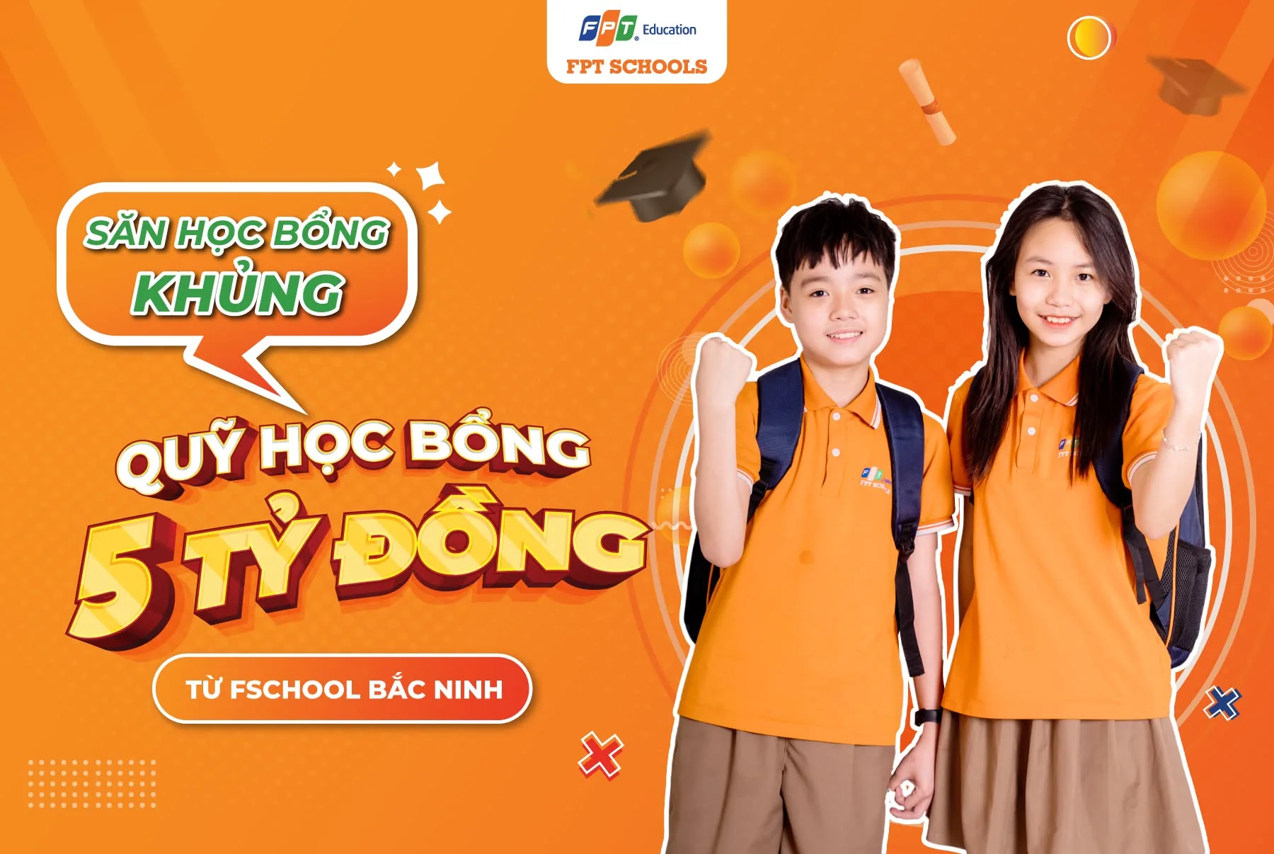 FPT School Bắc Ninh công bố Quỹ học bổng trị giá 5 tỷ đồng, năm học 2023-2024 | FPT Schools