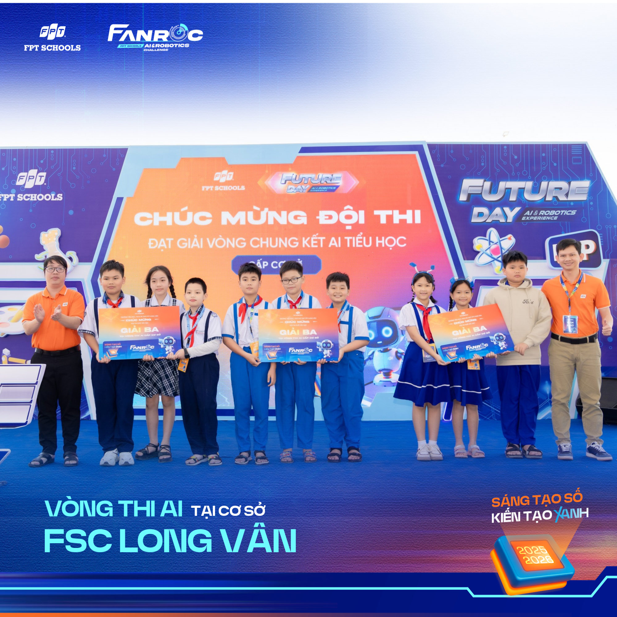 Vòng thi AI cấp cơ sở cuộc thi FAnRoC tại FSchool Long Vân