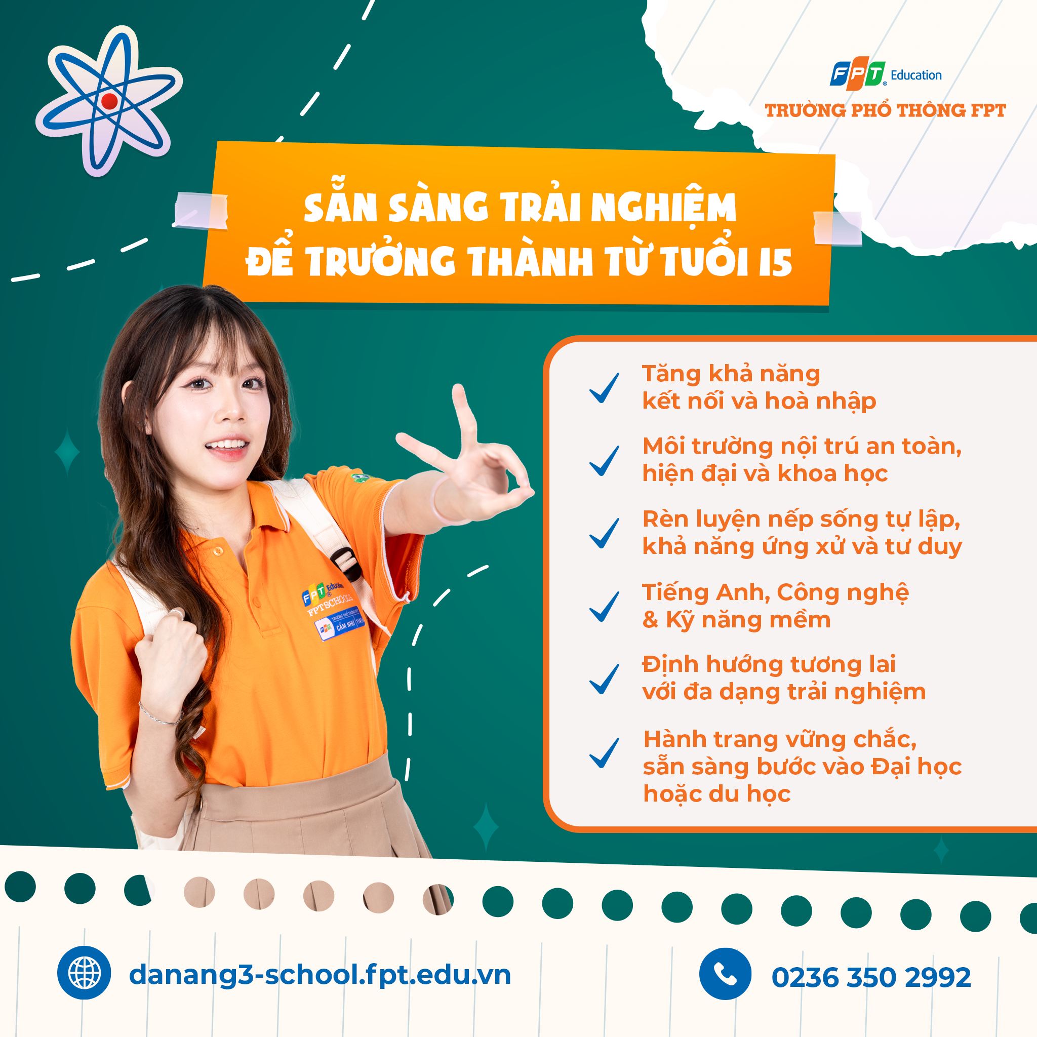 SẴN SÀNG TRẢI NGHIỆM ĐỂ TRƯỞNG THÀNH TỪ TUỔI 15 | FPT Schools