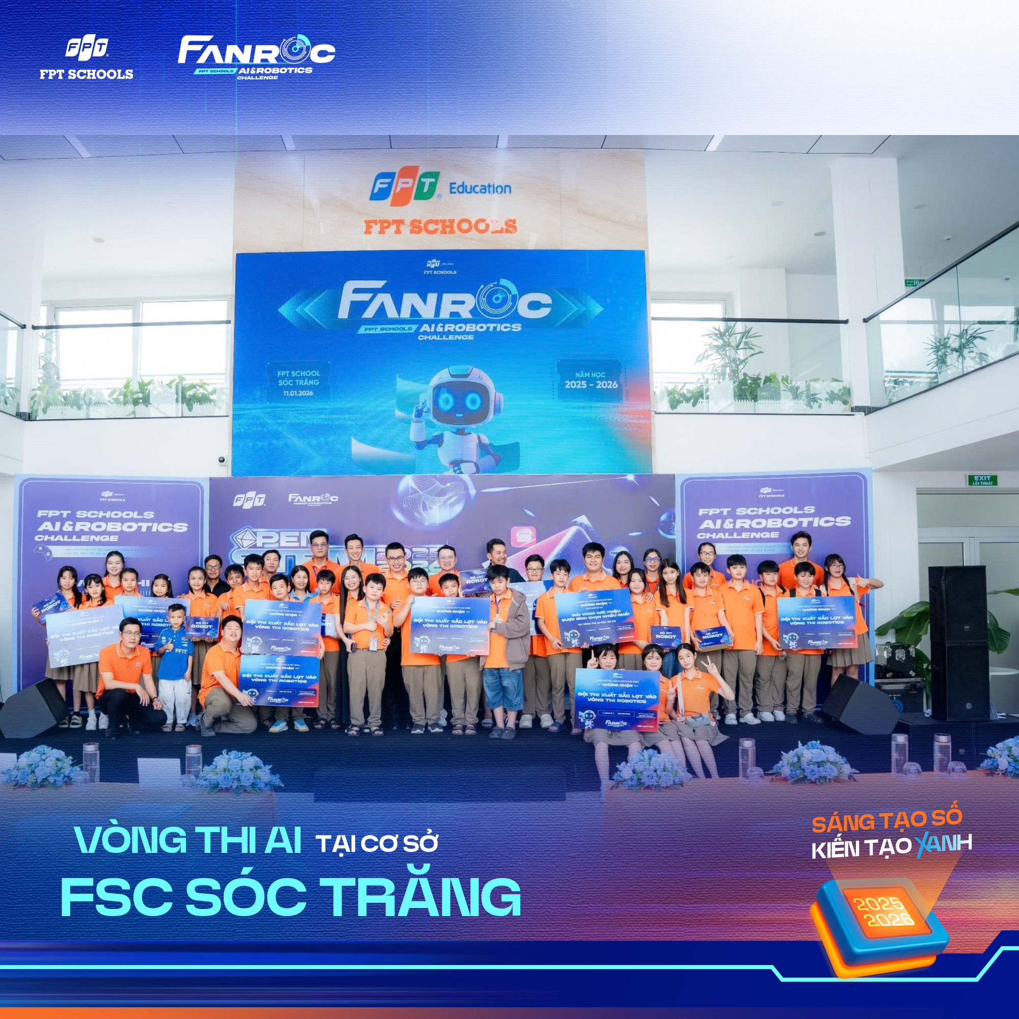 Vòng thi AI cấp cơ sở cuộc thi FAnRoC tại FSchool Sóc Trăng