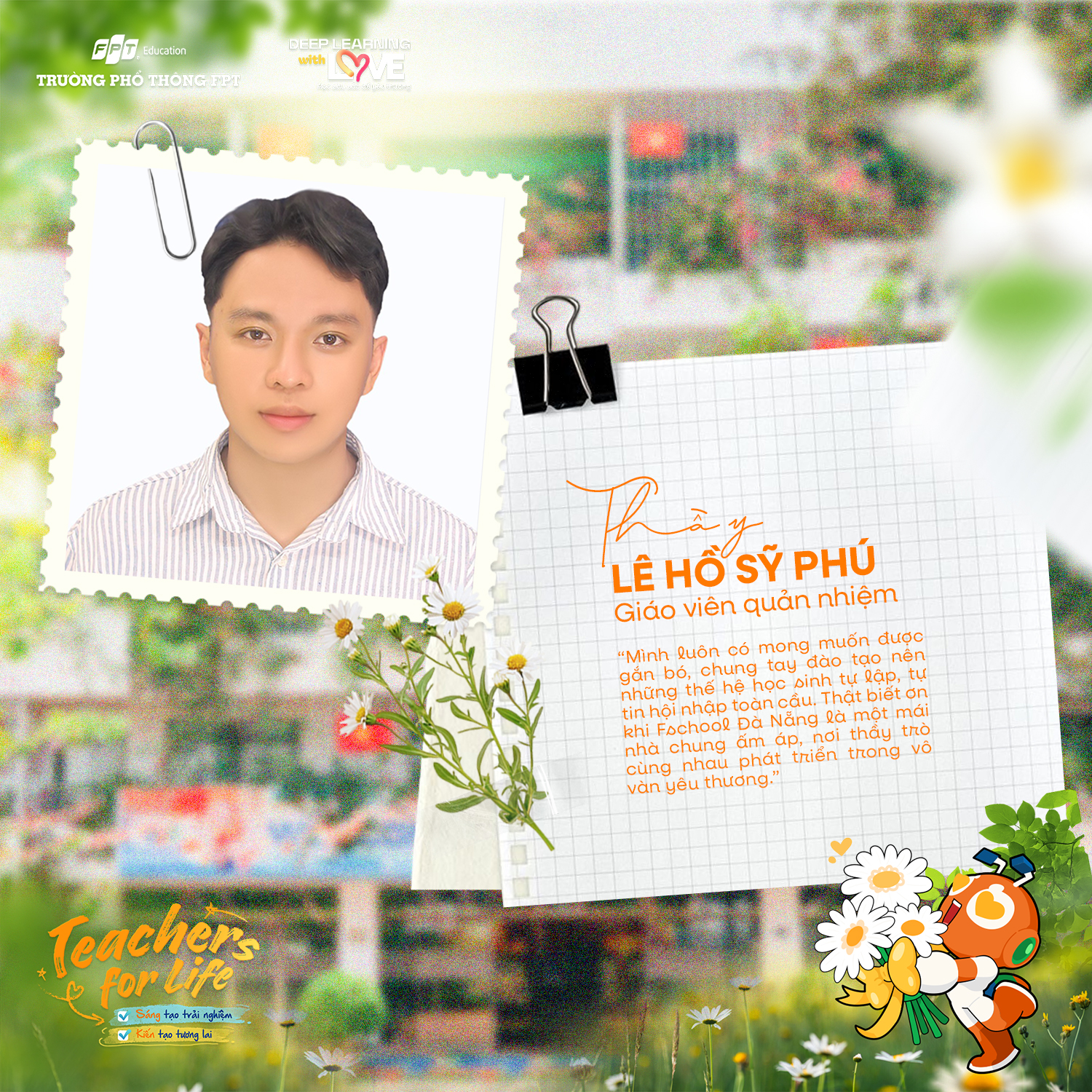 [ ] THẦY LÊ HỒ SỸ PHÚ – NGƯỜI THẦY THẦM LẶNG LUÔN “GIỮ LỬA” CHO CUỘC SỐNG NỘI TRÚ ĐẦY YÊU THƯƠNG VÀ TRƯỞNG THÀNH TẠI NHÀ F | FPT Schools