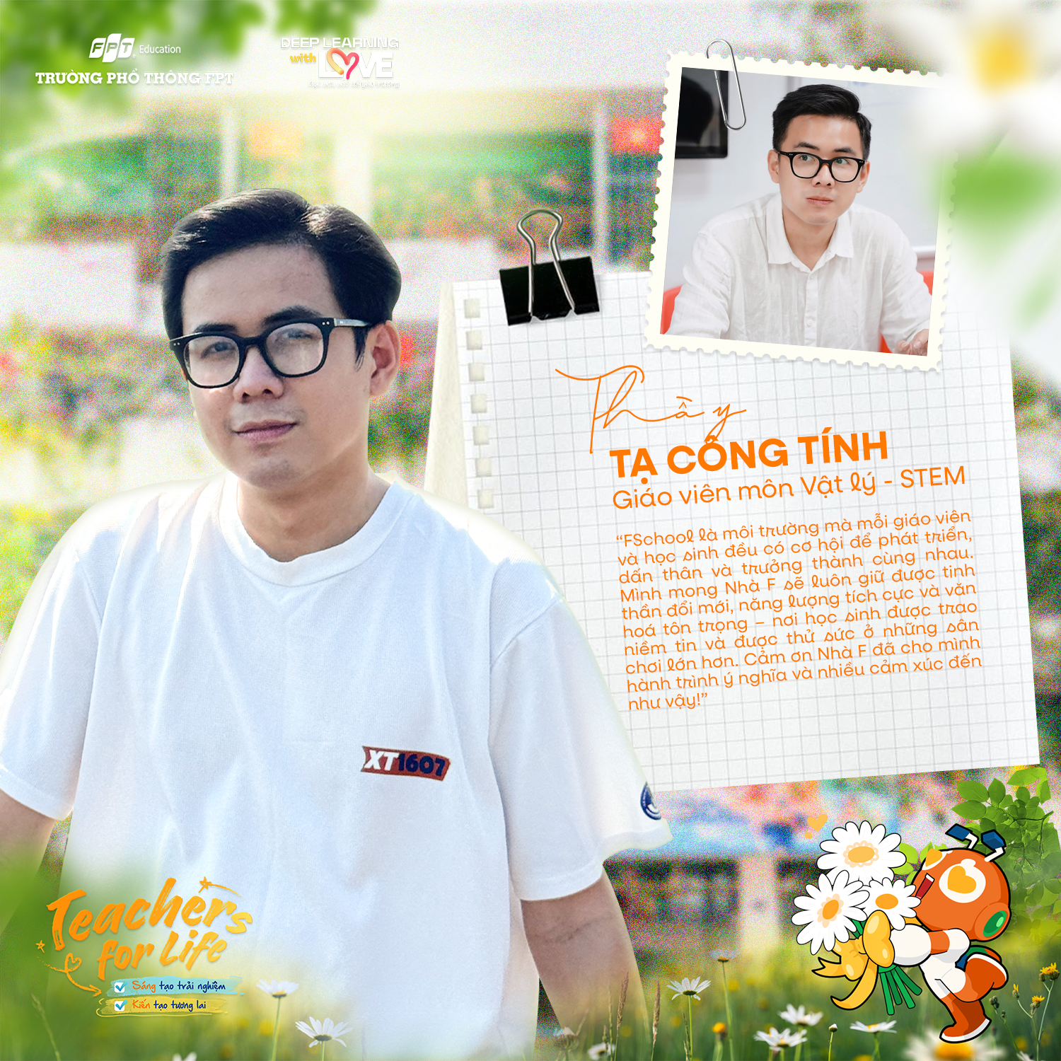 [ ] THẦY TẠ CÔNG TÍNH – “NAM THẦN ROBOT” NHÀ FSCHOOL ĐÀ NẴNG VÀ NGƯỜI TRUYỀN LỬA ĐAM MÊ CHO NHỮNG GIẤC MƠ CÔNG NGHỆ | FPT Schools