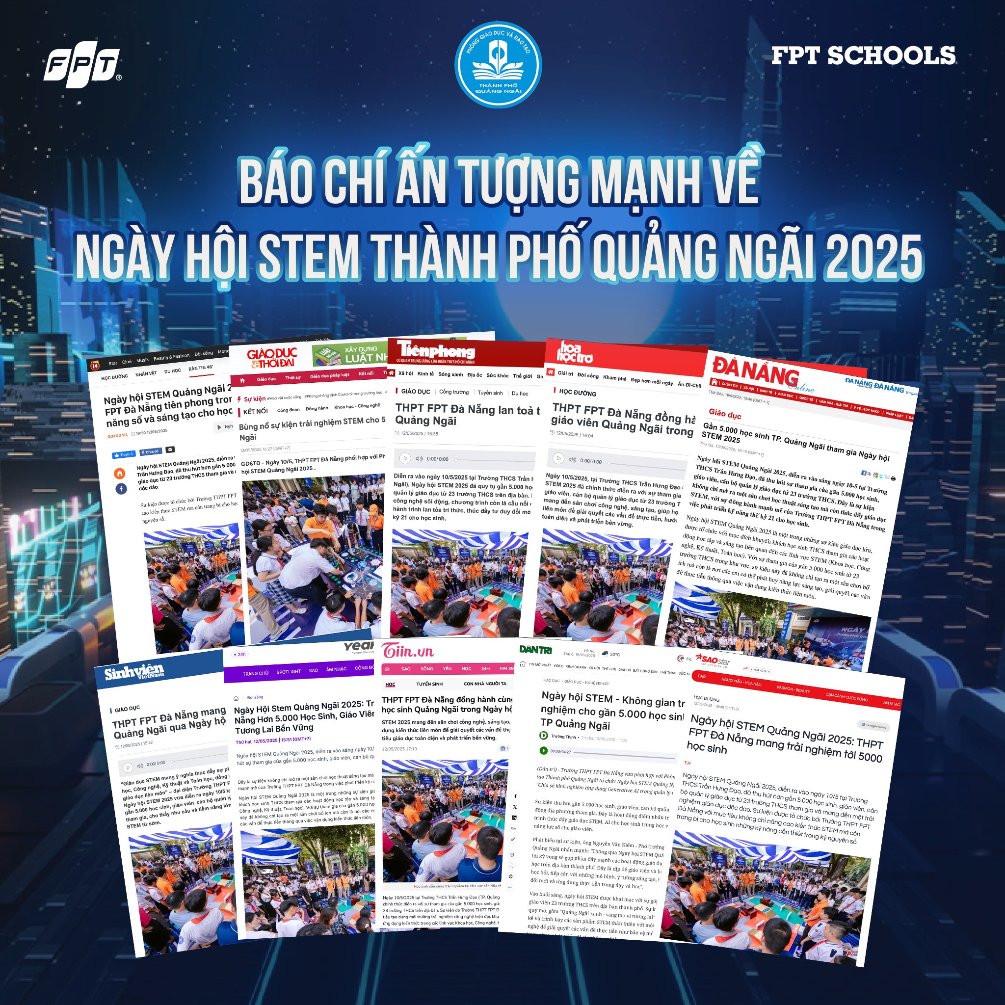 BÁO CHÍ ẤN TƯỢNG MẠNH VỀ NGÀY HỘI STEM THÀNH PHỐ QUẢNG NGÃI 2025 | FPT Schools