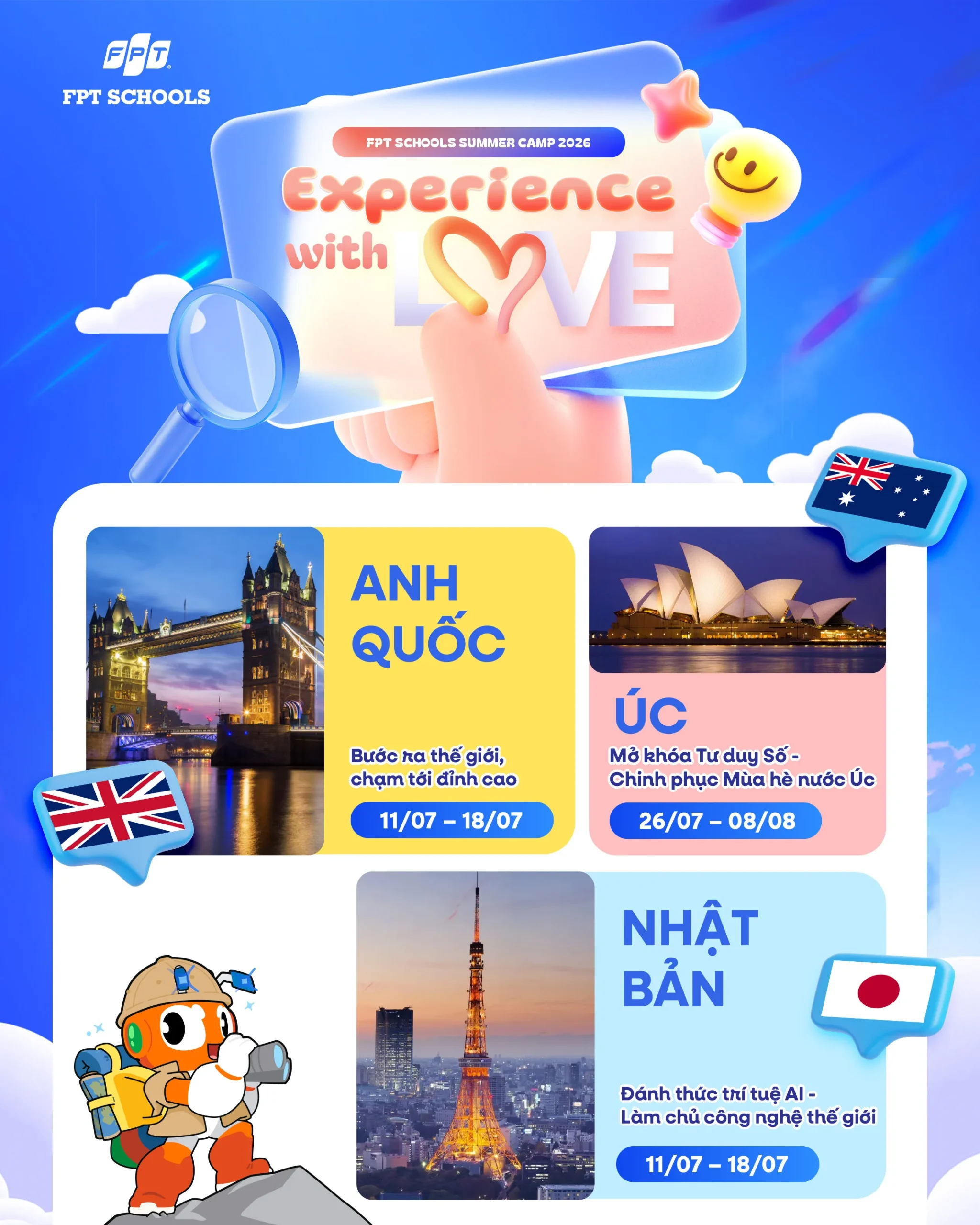 FPT Schools khởi động chuỗi trại hè quốc tế 2026 | FPT Schools