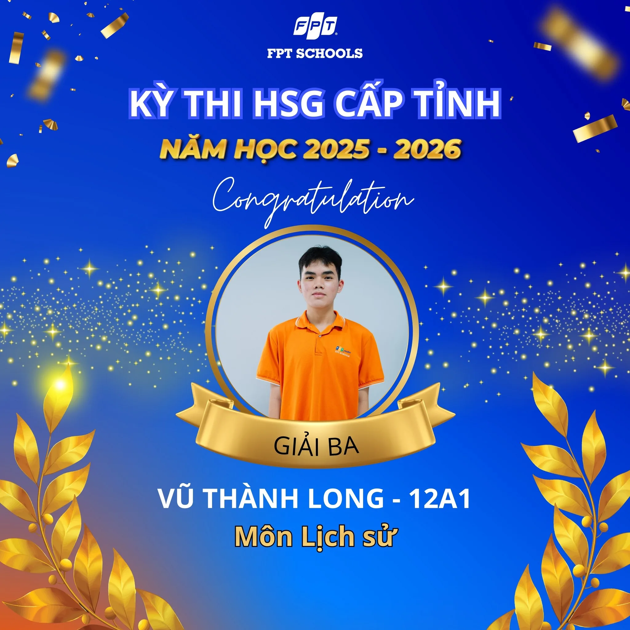 FPT School Bắc Giang ghi dấu ấn tại Kỳ thi học sinh giỏi cấp tỉnh