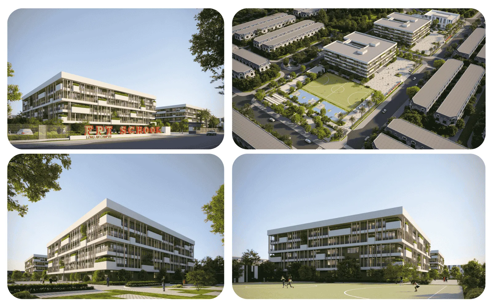 Khám phá cơ sở vật chất tại FPT School Millennia Nam Sài Gòn - FPT Education Khuôn viên trường FPT Millennia với nhiều “mảng xanh” thân thiện