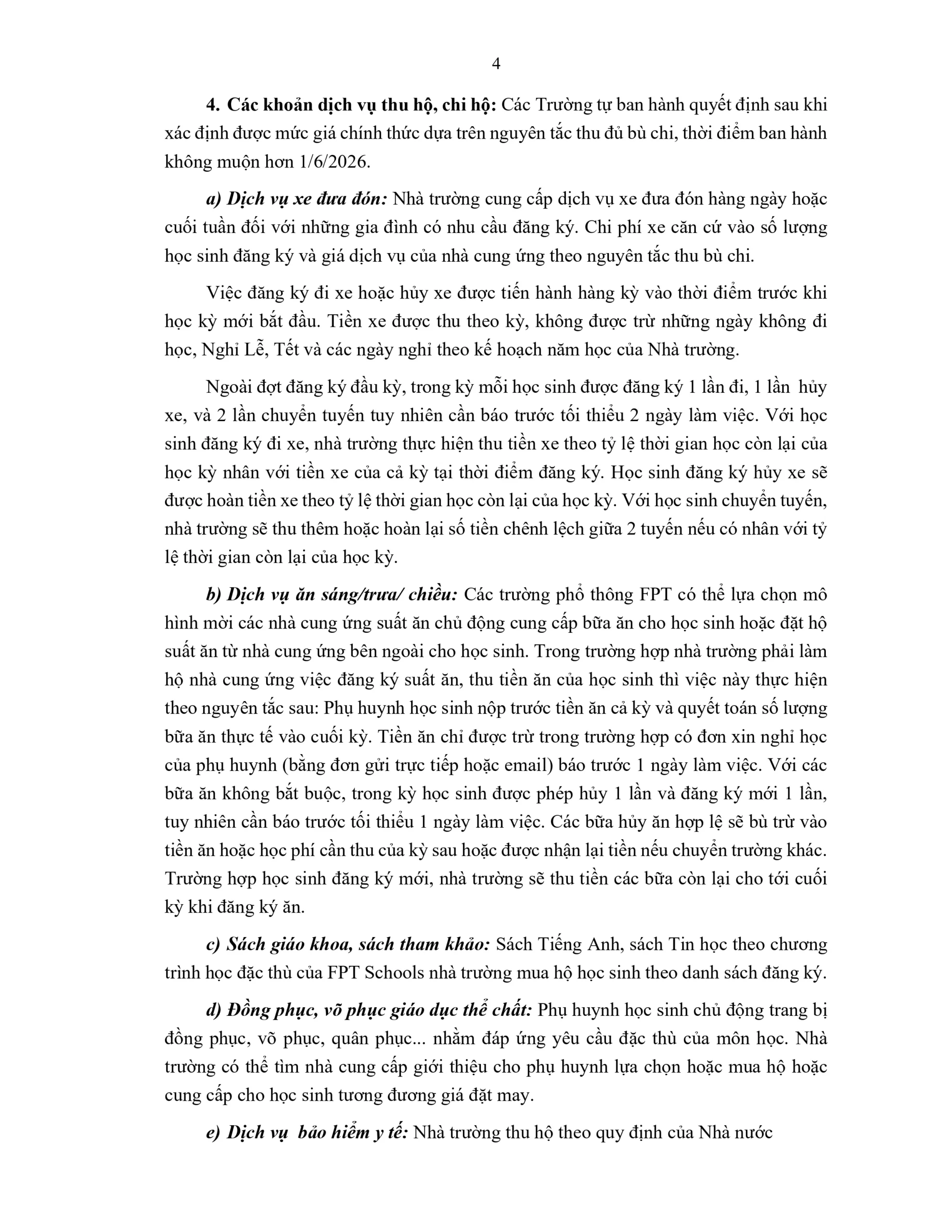 Quy định tài chính năm học 2026 – 2027 cho học sinh khối Phổ thông thuộc Hệ thống giáo dục FPT | FPT Schools