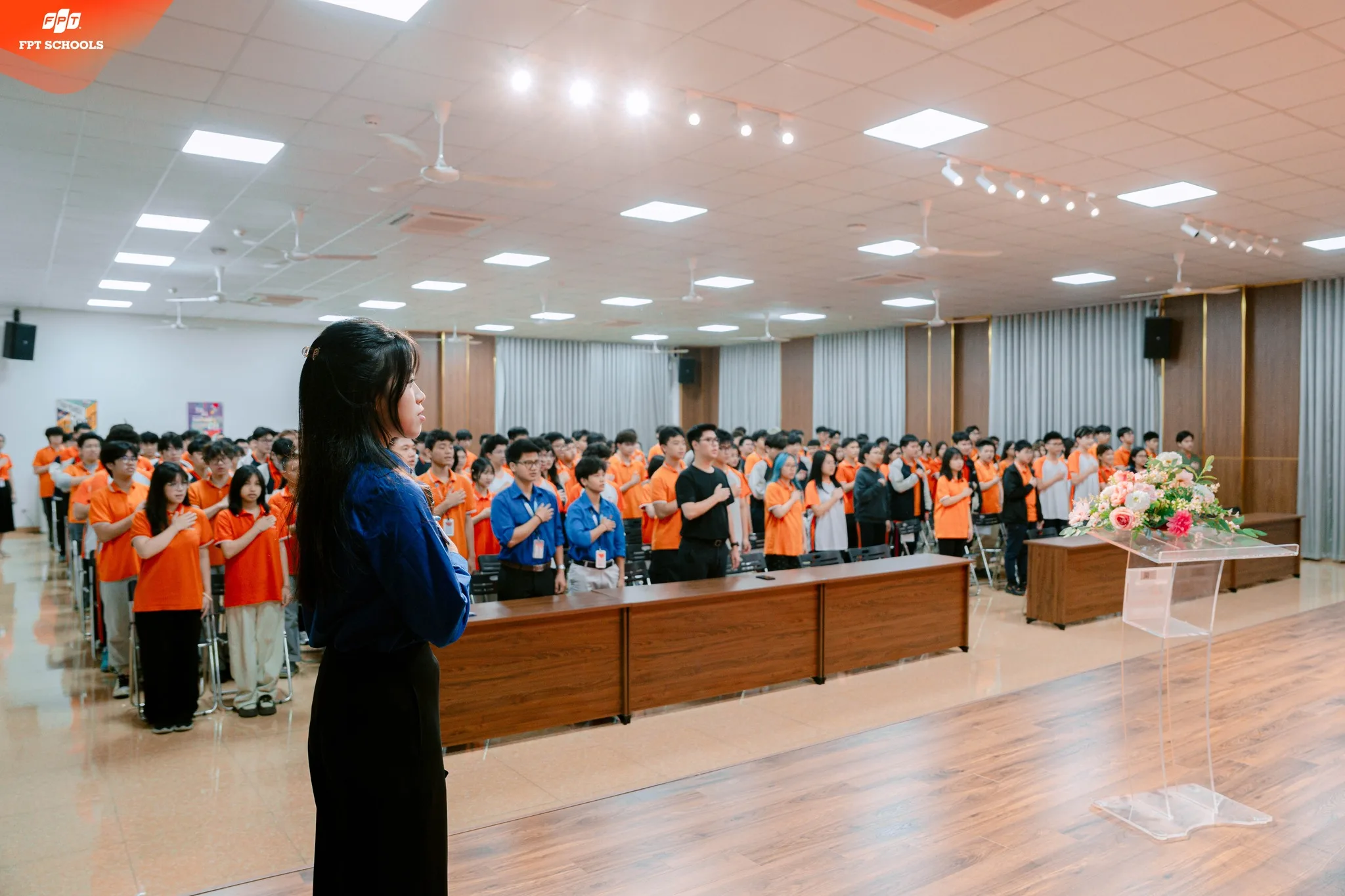 HƯỞNG ỨNG NGÀY ĐOÀN TNCS HỒ CHÍ MINH - TRƯỜNG THPT FPT TÂY HÀ NỘI TỔ CHỨC LỄ KẾT NẠP ĐOÀN VIÊN MỚI NĂM HỌC 2025-2026 - FPT Education lễ kết nạp Đoàn viên
