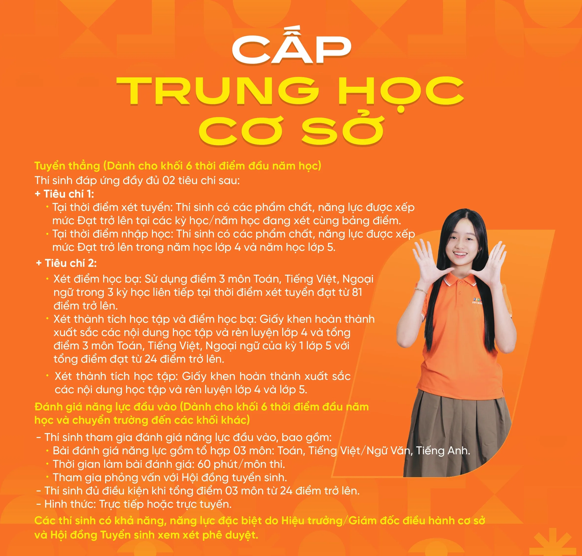 FSC ST Xét tuyển THCS