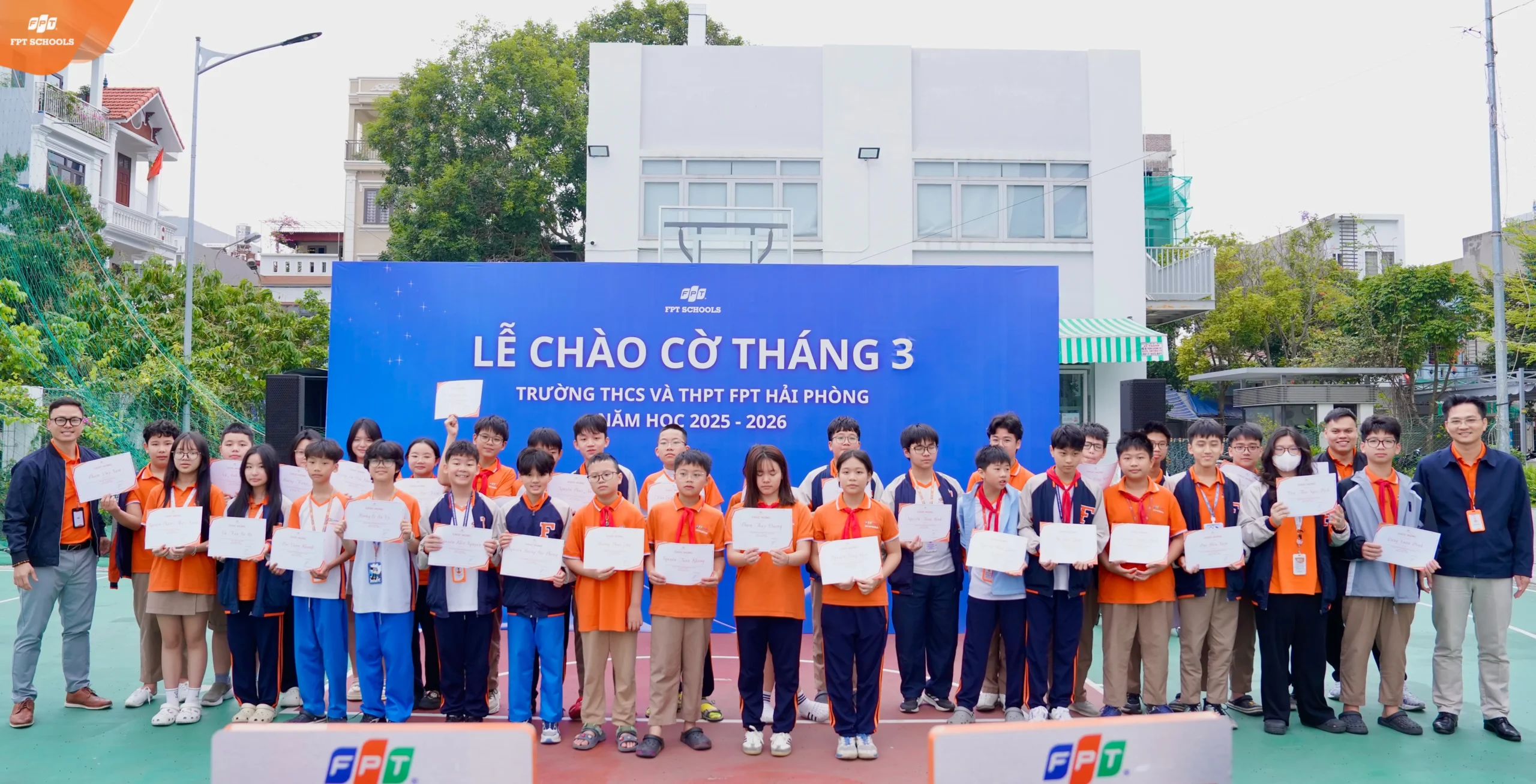 Lễ chào cờ tháng 3 - Khởi động tháng mới rực rỡ tại FPT School Hải Phòng - FPT Education Lễ chào cờ tháng 3 - Khởi động tháng mới rực rỡ tại FPT School Hải Phòng | FPT Schools