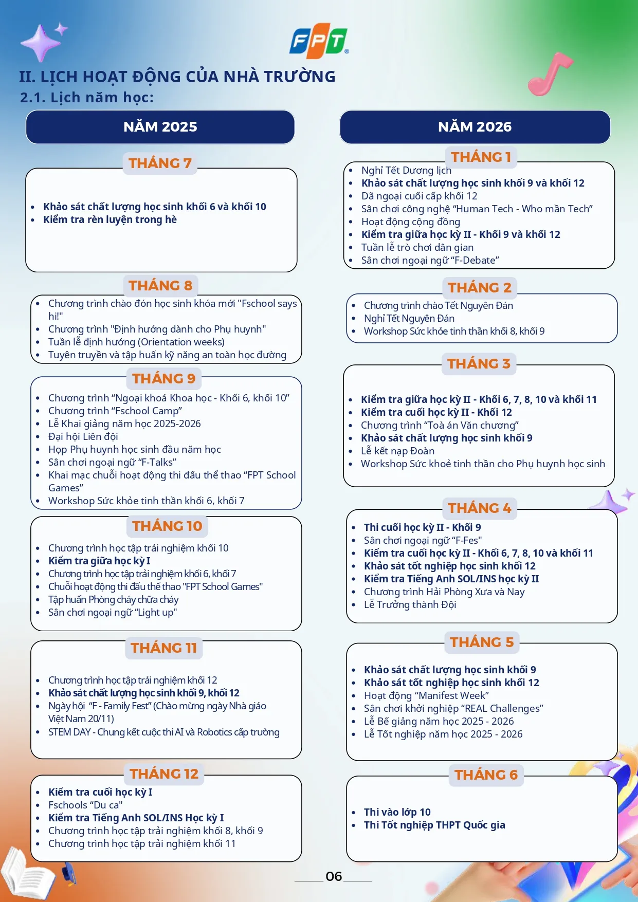 FPT School Hải Phòng công bố Lịch năm học 2025 - 2026 | FPT Schools