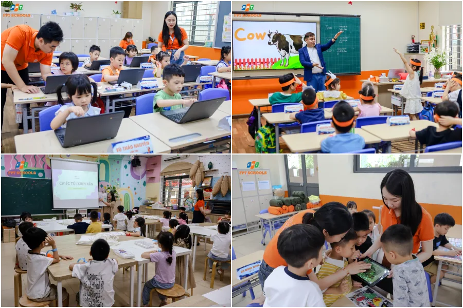 Các hoạt động trải nghiệm học tập của khối Tiểu học