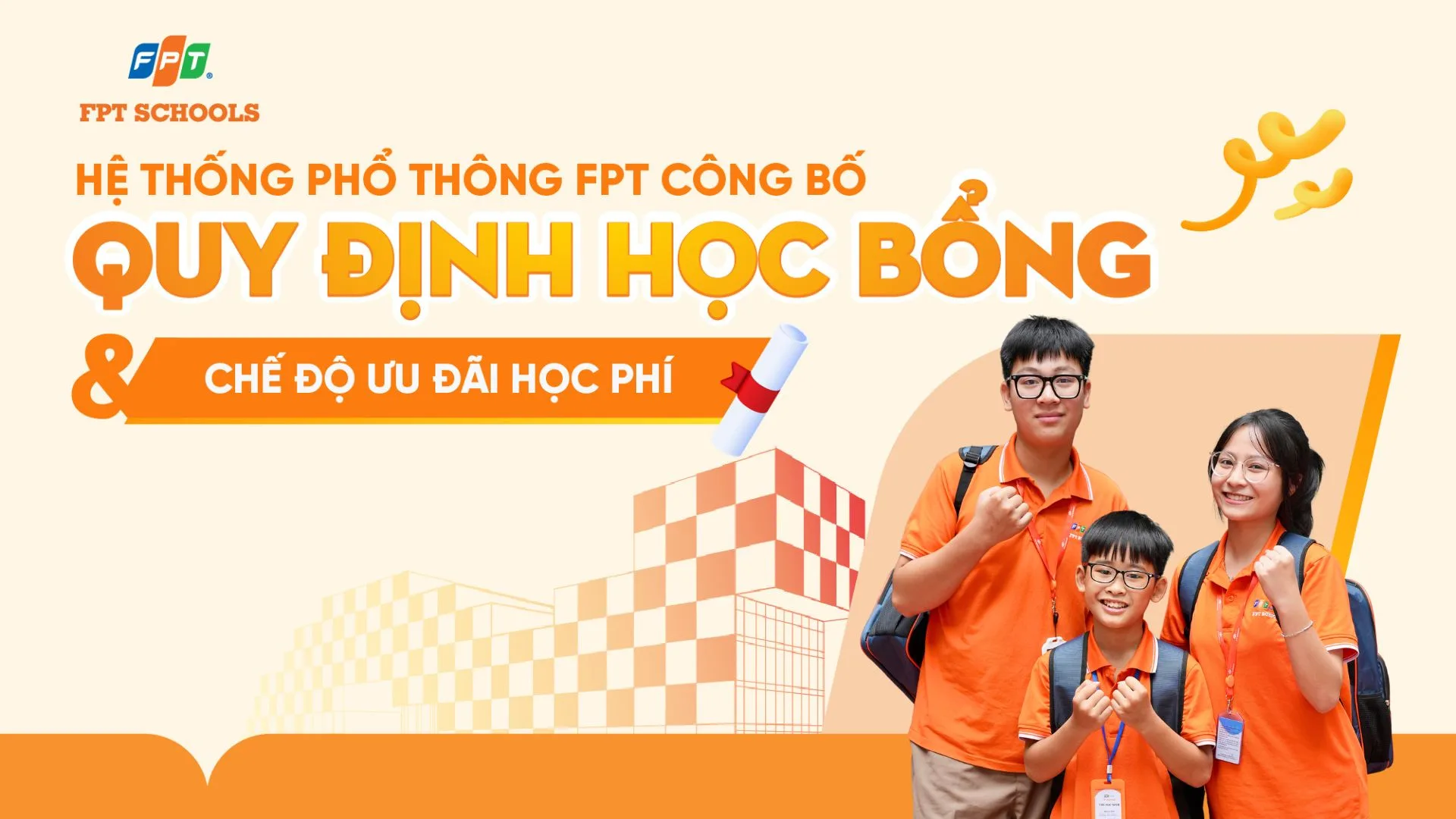 QUY ĐỊNH HỌC BỔNG ĐỐI VỚI HỌC SINH THUỘC KHỐI PHỔ THÔNG FPT | FPT Schools
