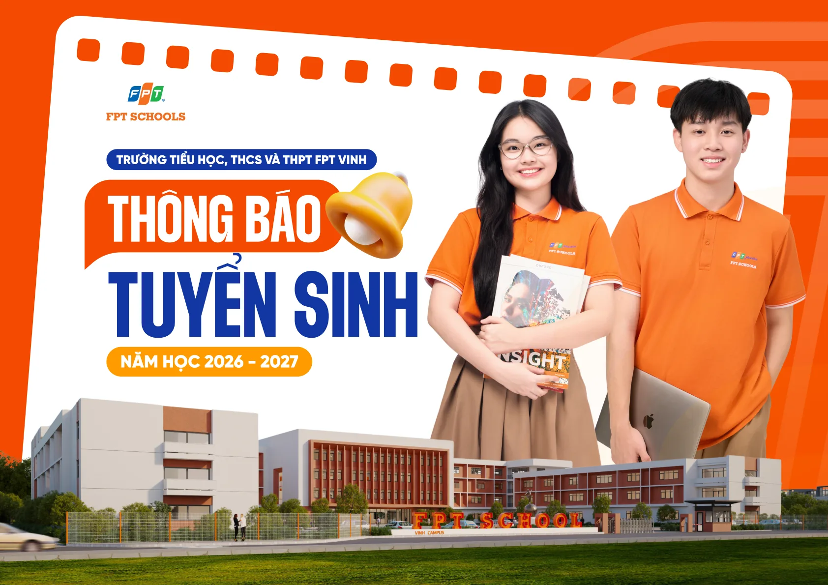 Trường Tiểu học, THCS và THPT FPT Vinh thông báo tuyển sinh năm học 2026 - 2027 | FPT Schools