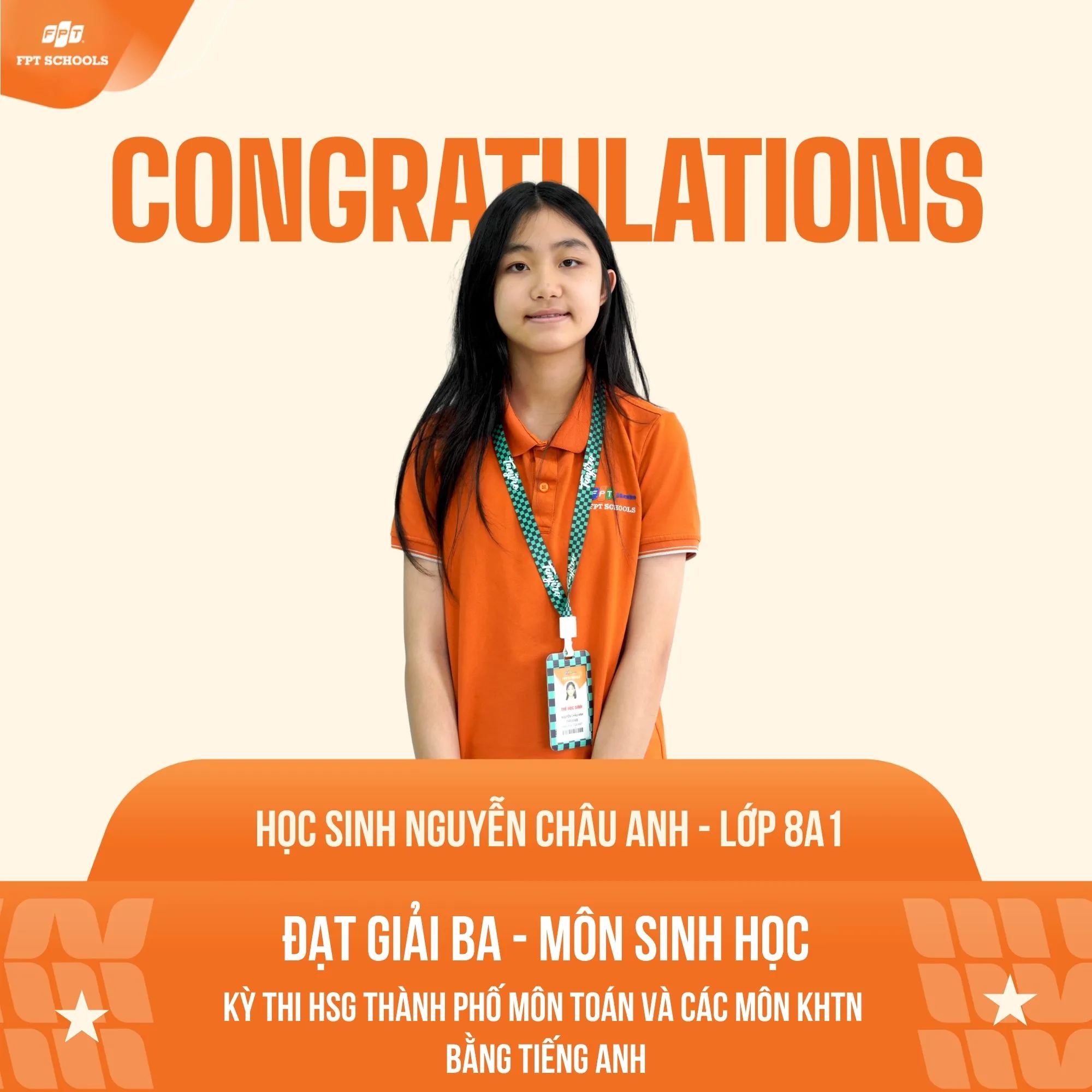 Chúc mừng học sinh FPT School Hải Phòng ghi dấu ấn tượng tại kỳ thi Học sinh giỏi thành phố môn Toán và các môn Khoa học Tự nhiên bằng Tiếng Anh | FPT Schools