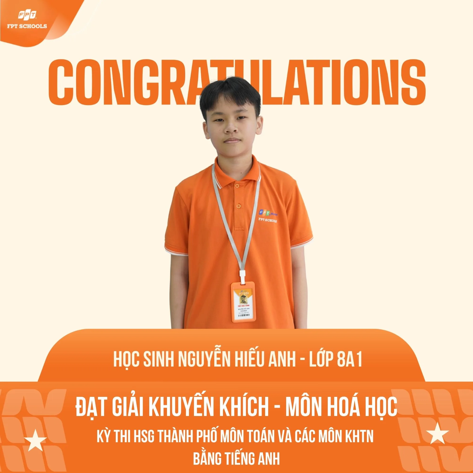 Chúc mừng học sinh FPT School Hải Phòng ghi dấu ấn tượng tại kỳ thi Học sinh giỏi thành phố môn Toán và các môn Khoa học Tự nhiên bằng Tiếng Anh | FPT Schools