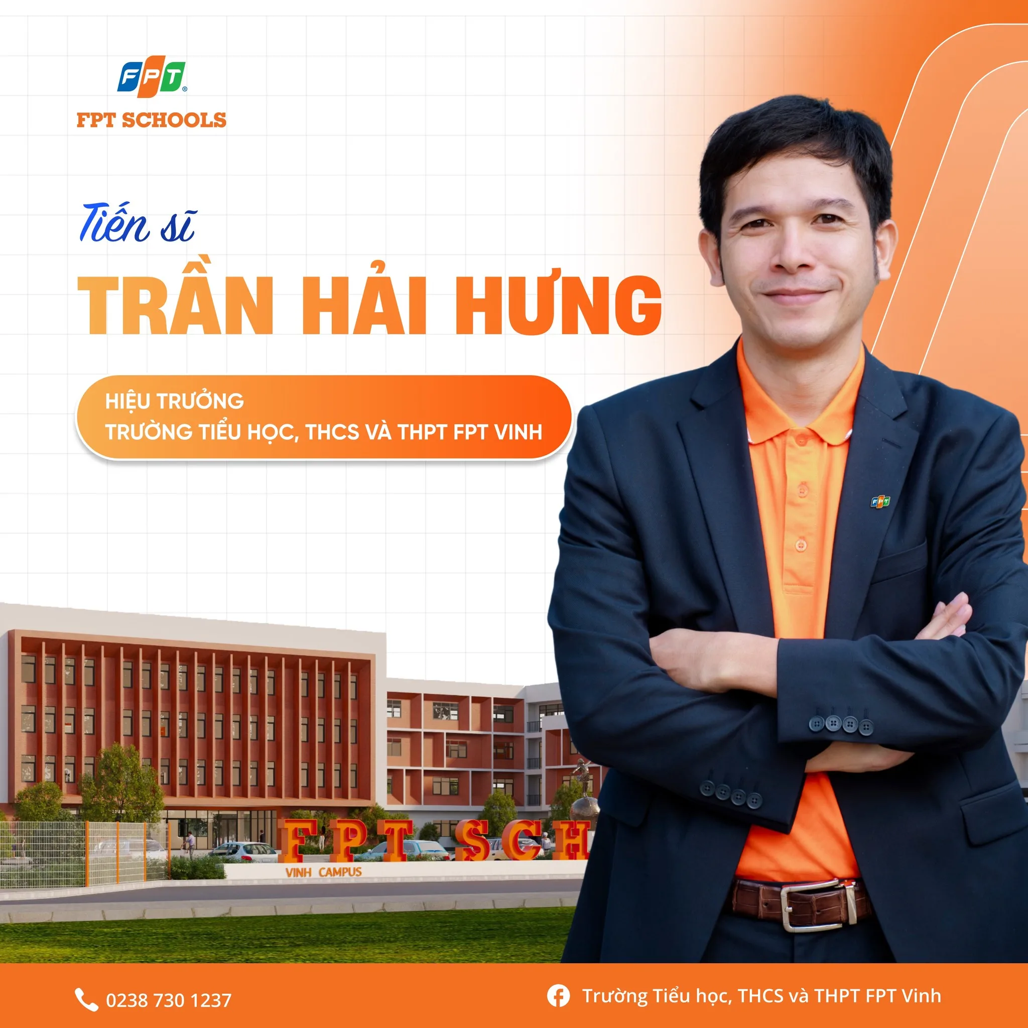Tiến sĩ Trần Hải Hưng đảm nhiệm vị trí Hiệu trưởng Trường Tiểu học, THCS và THPT FPT Vinh | FPT Schools