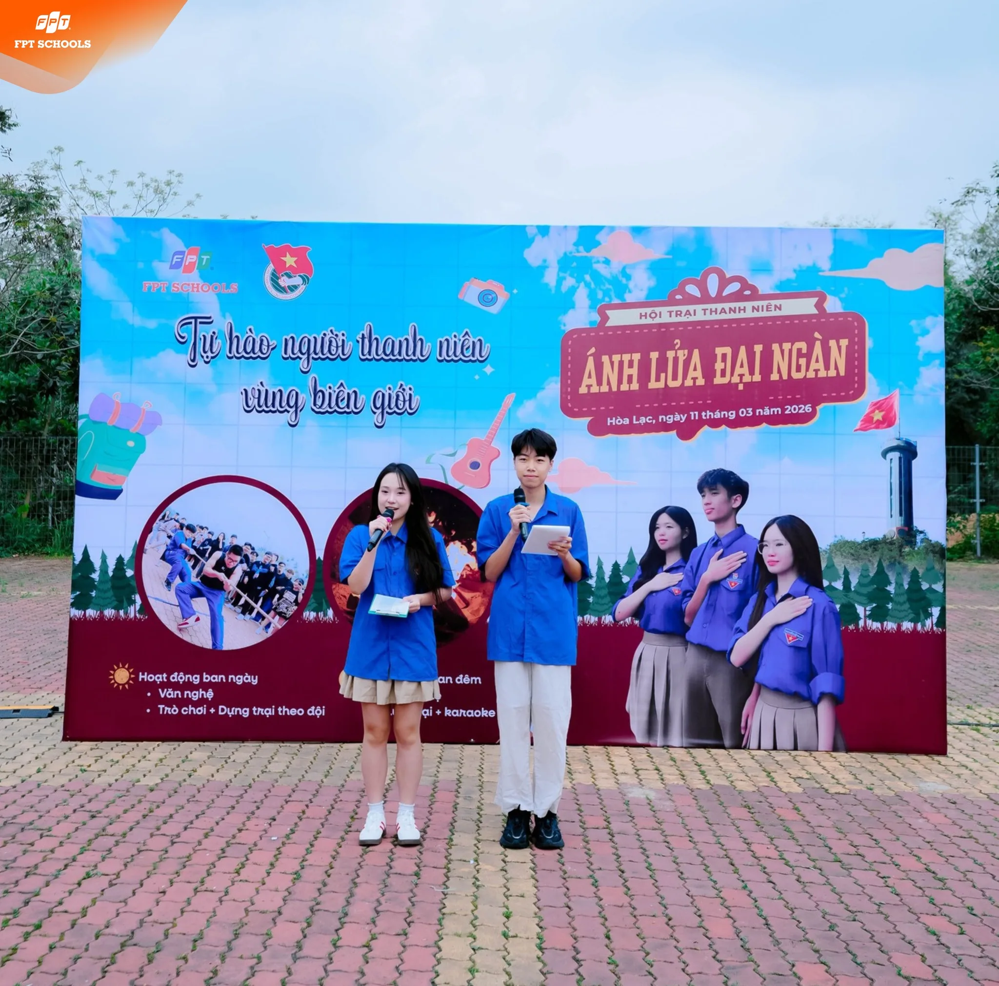 Tháng 3 rực rỡ tại Hội trại Thanh niên – Ánh lửa đại ngàn 2026 - FPT Education Tháng 3 rực rỡ tại Hội trại Thanh niên – Ánh lửa đại ngàn 2026 | FPT Schools