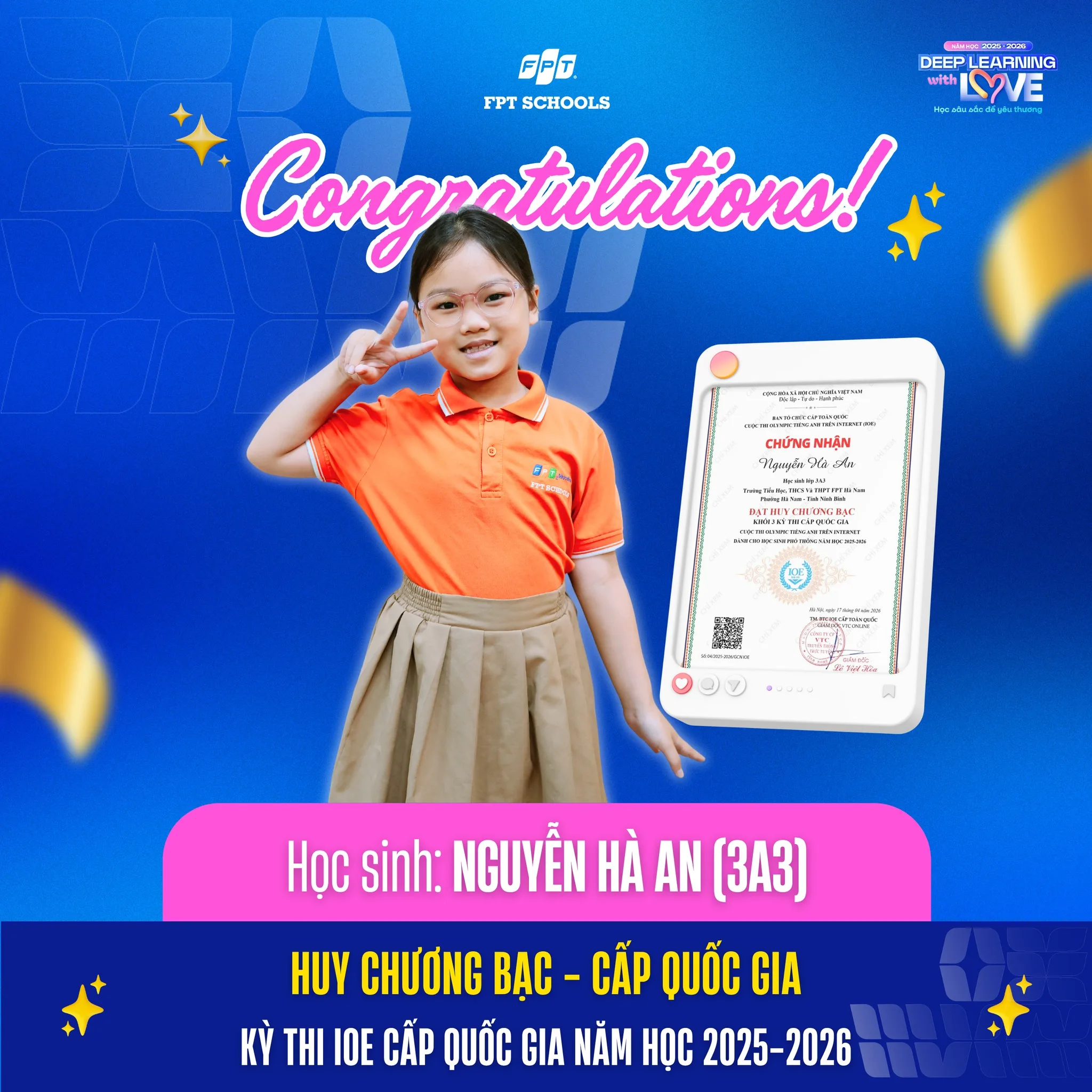 Học sinh FPT School Hà Nam giành 05 huy chương tại Kỳ thi IOE cấp Quốc gia năm học 2025–2026 - FPT Education Học sinh FPT School Hà Nam giành 05 huy chương tại Kỳ thi IOE cấp Quốc gia năm học 2025–2026 | FPT Schools