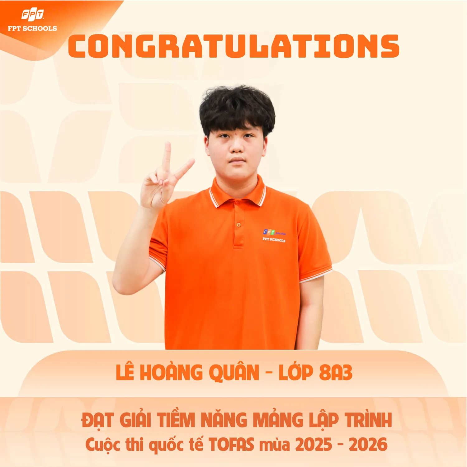 "Cơn mưa" giải thưởng của học sinh FPT School Cầu Giấy trong cuộc thi quốc tế TOFAS mùa 2025 - 2026 | FPT Schools
