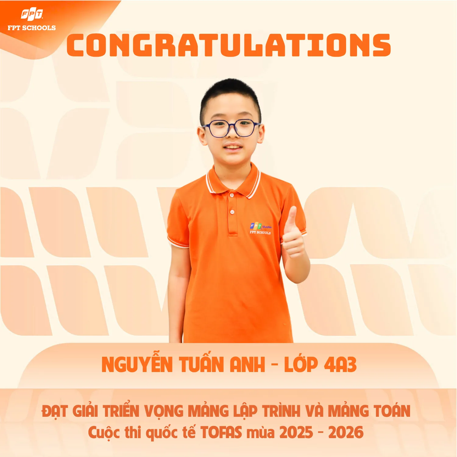 "Cơn mưa" giải thưởng của học sinh FPT School Cầu Giấy trong cuộc thi quốc tế TOFAS mùa 2025 - 2026 | FPT Schools