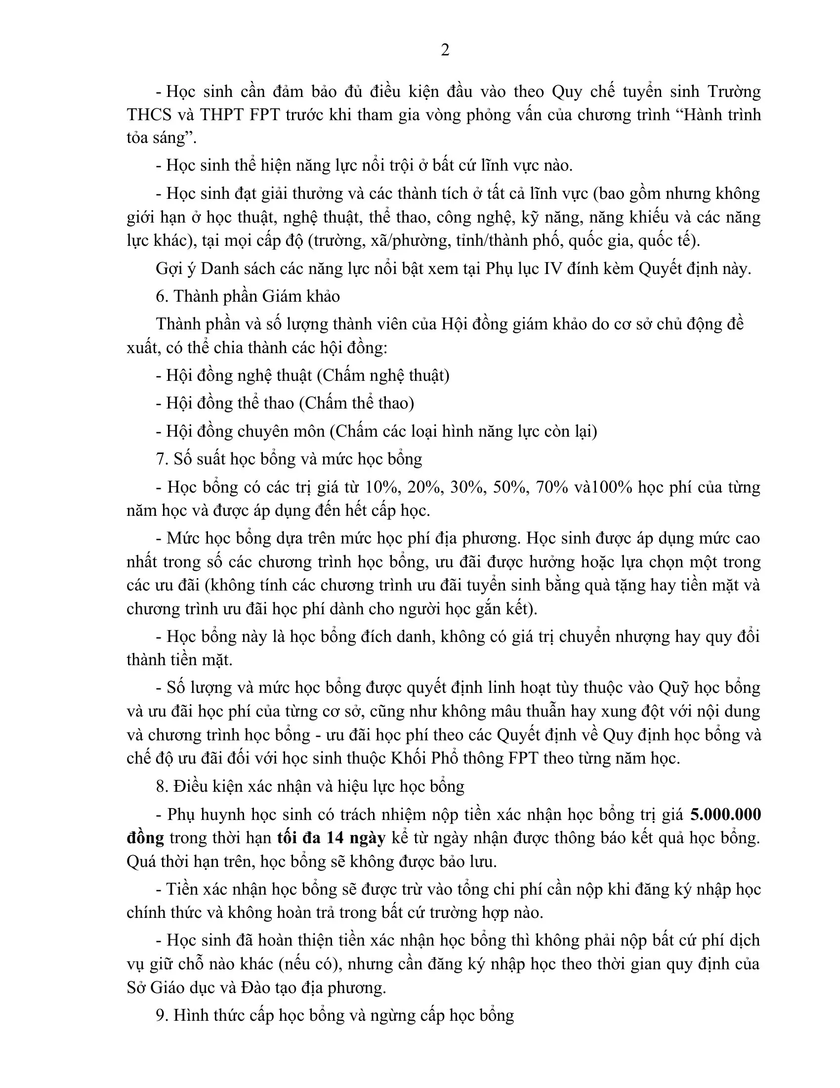 FPT School Hải Phòng công bố Quyết định về việc ban hành Quy định học bổng FSchool – Hành trình tỏa sáng | FPT Schools