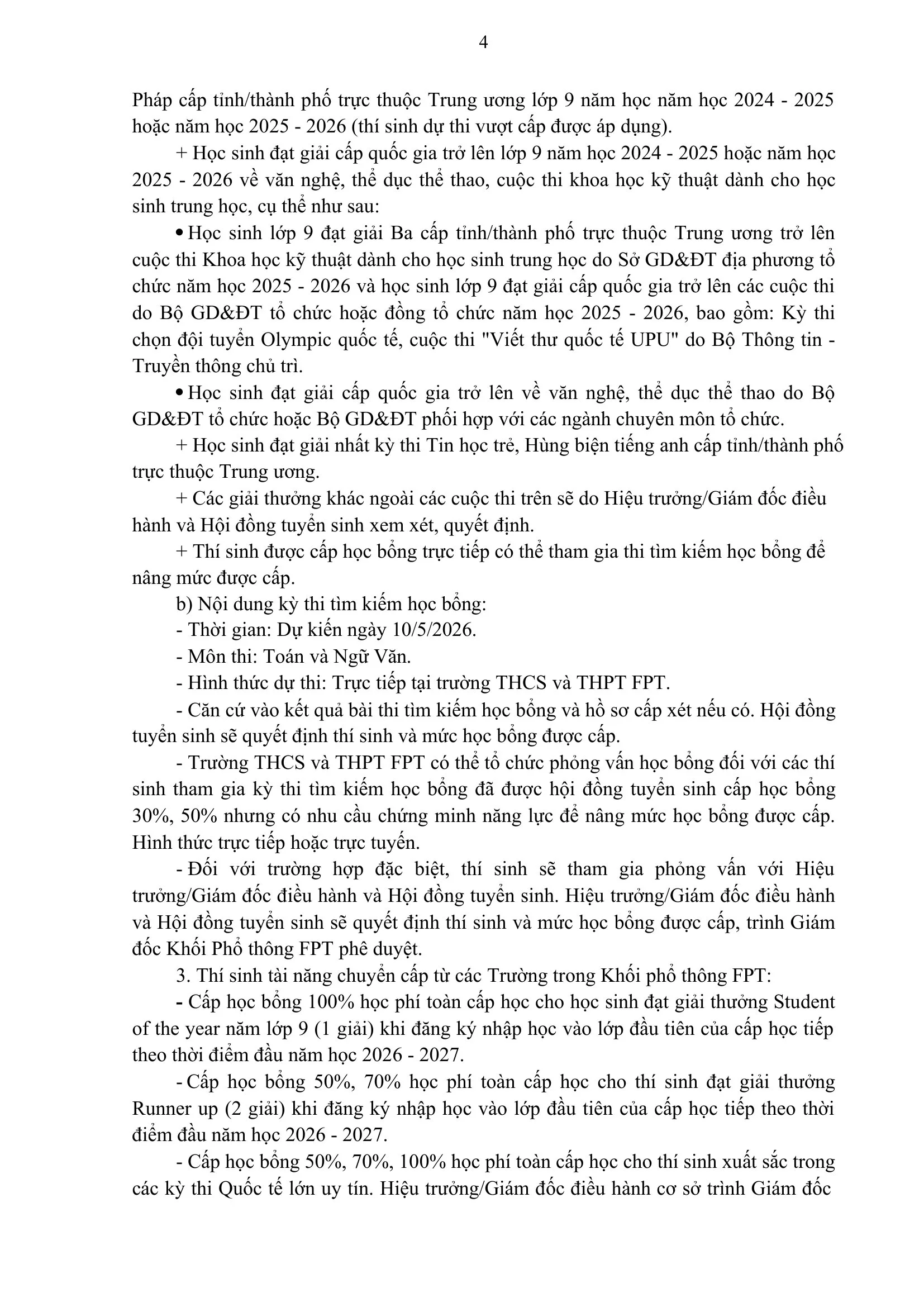 FPT School Hải Phòng công bố Quyết định Về việc ban hành Quy định học bổng và Chế độ ưu đãi học phí | FPT Schools