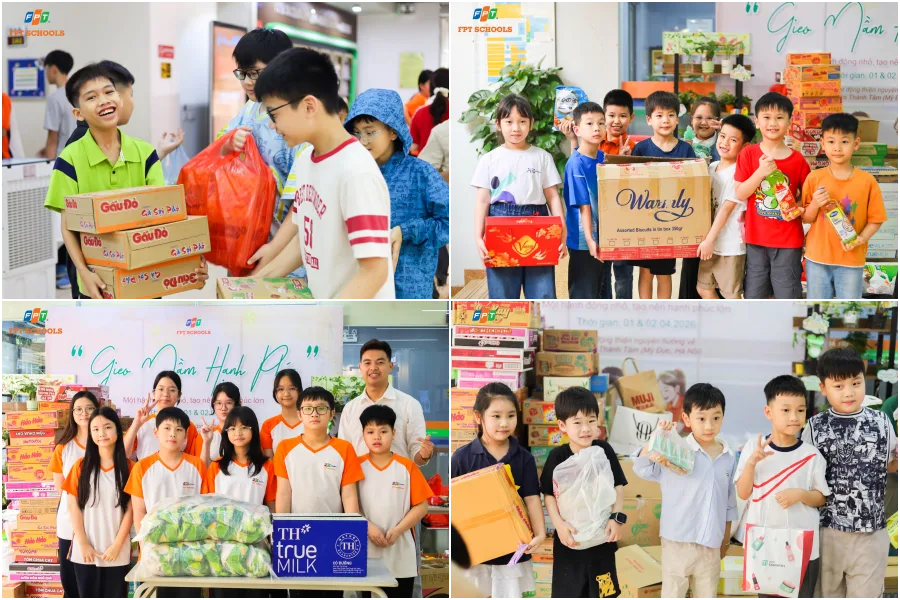 Gần 130 triệu đồng được học sinh nhà FPT School Cầu Giấy gây quỹ, cùng lan tỏa yêu thương đến Mái ấm Thánh Tâm - FPT Education Gần 130 triệu đồng được học sinh nhà FPT School Cầu Giấy gây quỹ, cùng lan tỏa yêu thương đến Mái ấm Thánh Tâm | FPT Schools