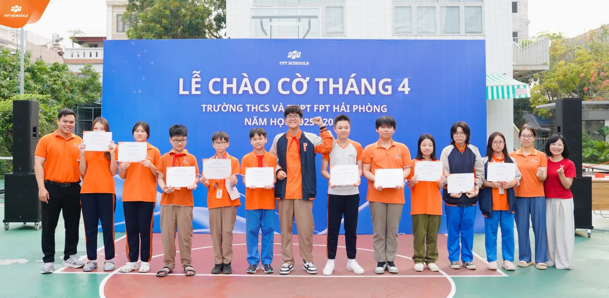 Lễ chào cờ tháng 4 FPT School Hải Phòng Khởi động tháng mới, sẵn sàng tăng tốc | FPT Schools
